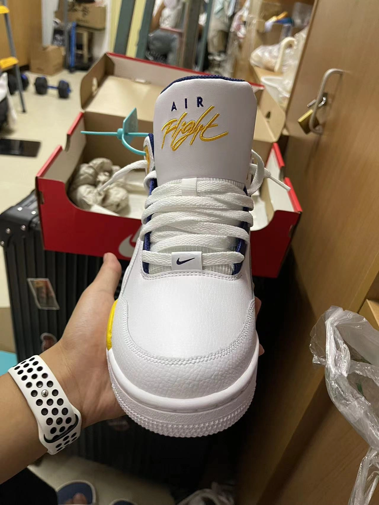 custom review-Nike Air Flight Legacy Lakers Home