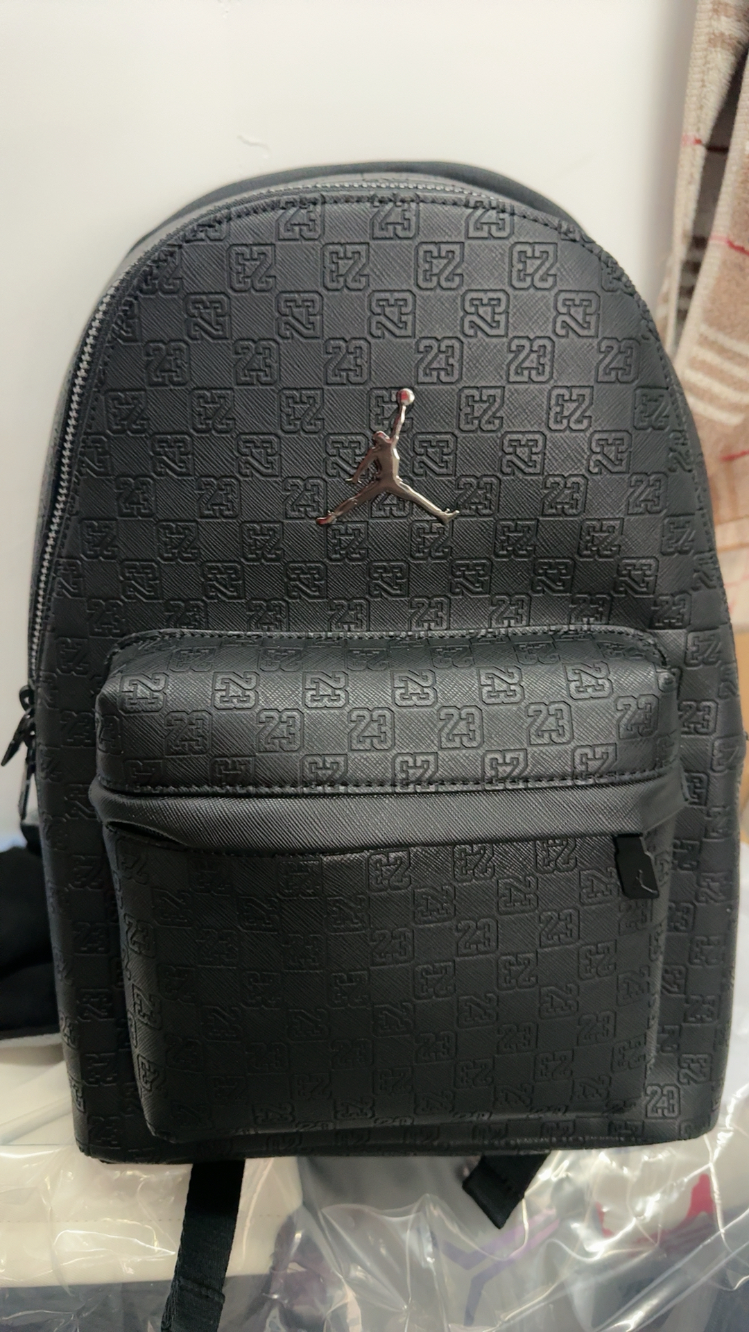 custom review-Jordan PU (полиуретан) Backpack Standard Unisex Black