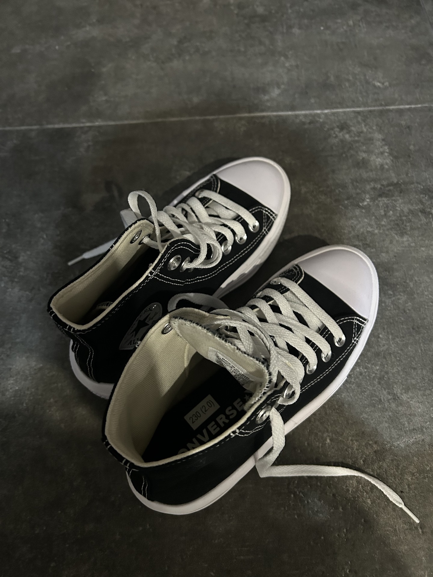 custom review-Конверс All Star Move Аbrasion Resistant Высокие Кеды Женские Черный Белый