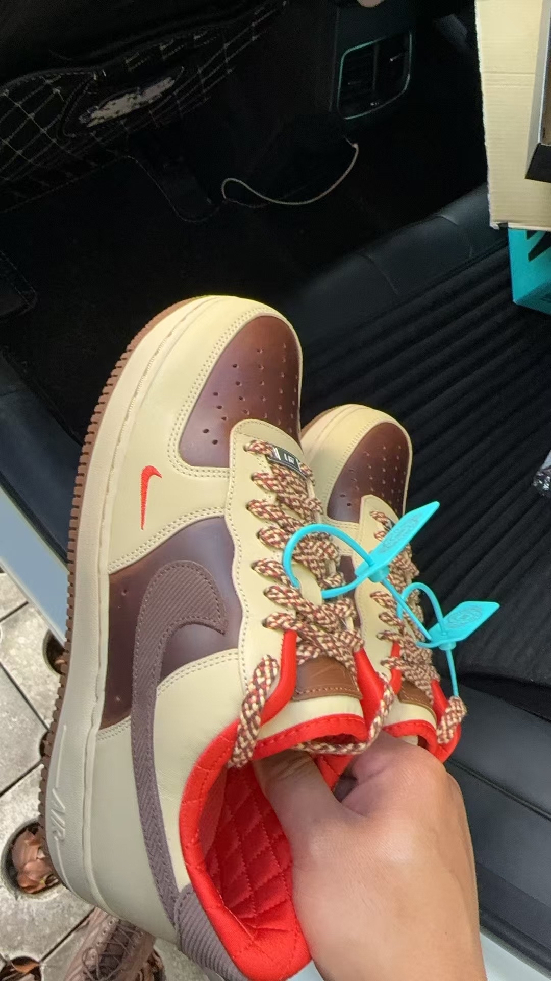 custom review-Nike Air Force 1 Low Топ Скейтборд Кроссовки Мужские Коричневые