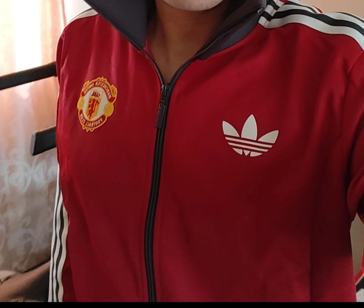 custom review-Adidas Originals MUFC MANCHESTER UNITED FW24 Куртка Мужская Victory Red