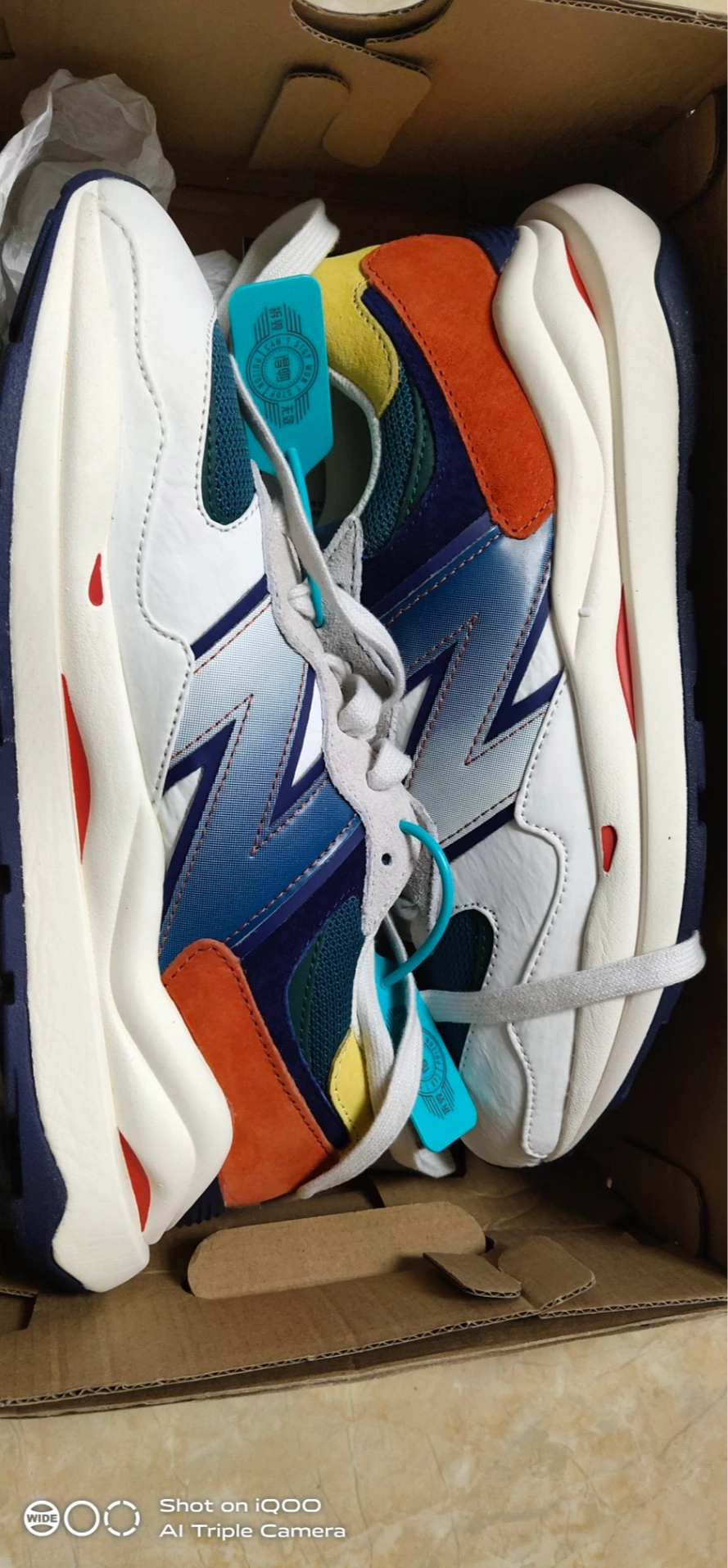 custom review-New Balance NB 5740 Low Топ Casual Унисекс Белый Зеленый Оранжевый