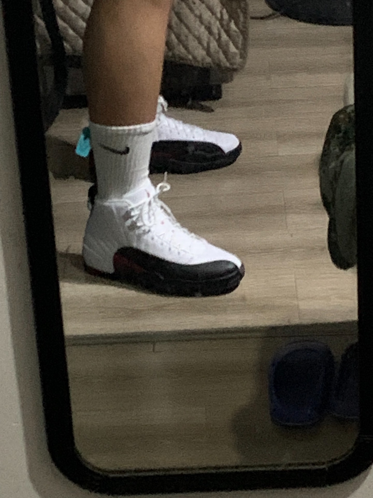 custom review-Jordan Air Джордан 12 'Красный Taxi' Высокие Топы Винтажные Баскетбольные Кроссовки Мужские Белые Черные Красные