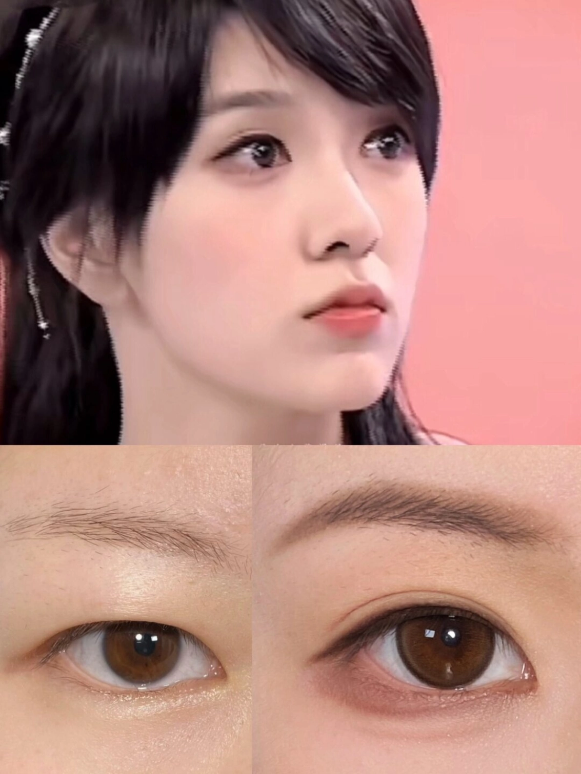 内双肿眼女明星早期下至幼态狗狗眼画法!