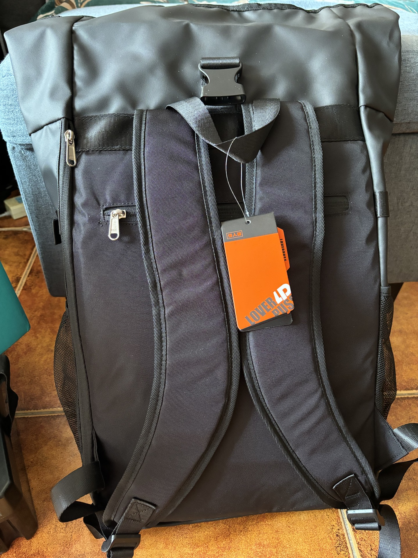 custom review-LOVERPUSS Oxford Backpack Medium Unisex Black LOVERPUSS Оксфорд Рюкзак Средний Унисекс Черный