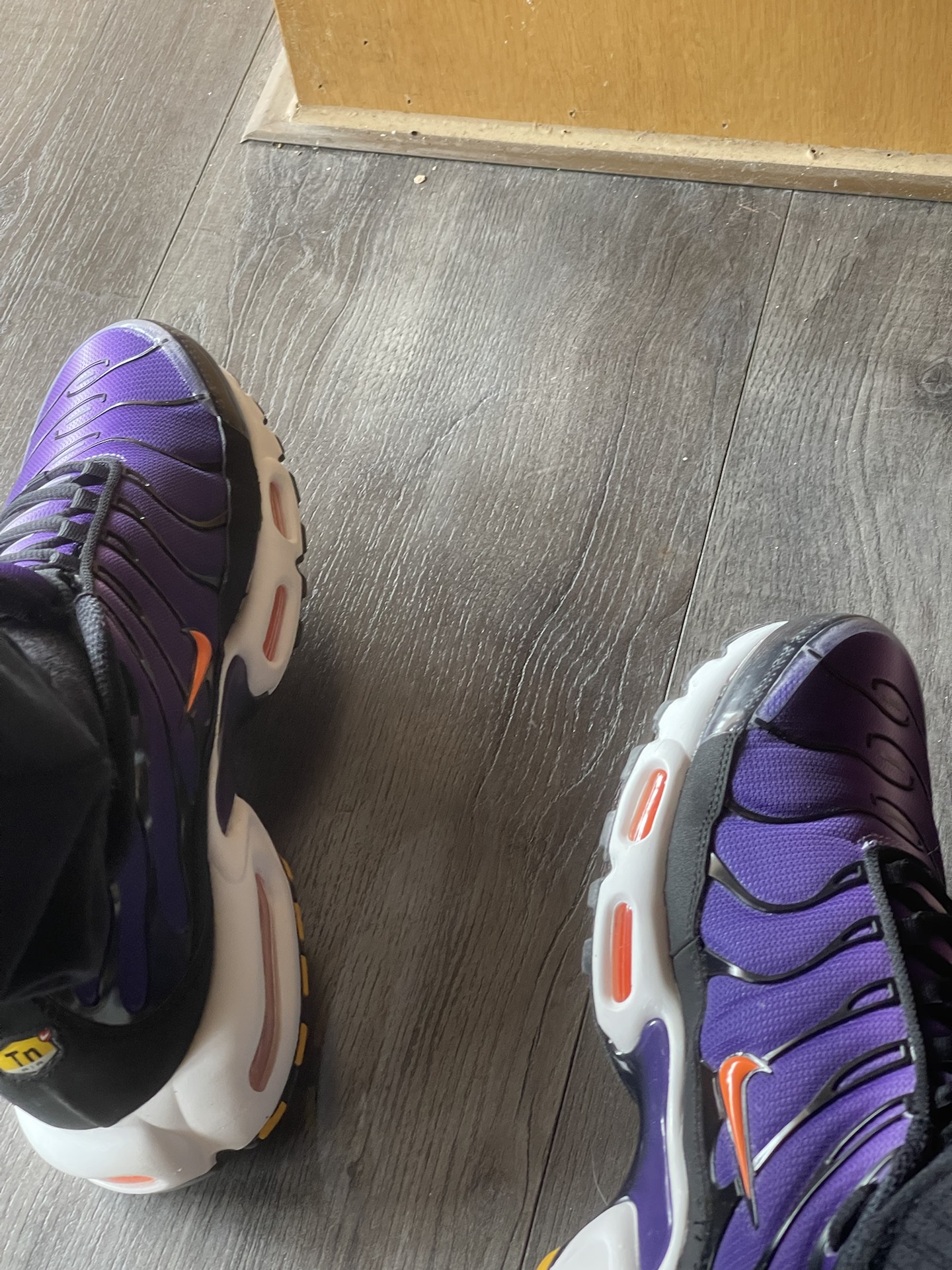 custom review-Nike Air Max Plus Low Top Повседневная обувь Мужская Фиолетовая Черная