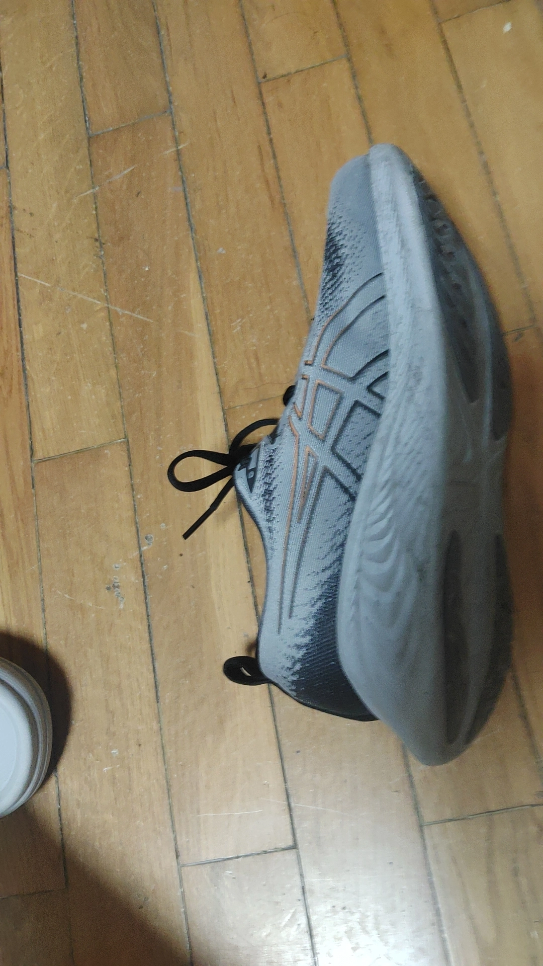 custom review-ASICS Гель CUMULUS 25 Поддержка Ткань Низкий Верх Беговые кроссовки Мужские Серый Черный