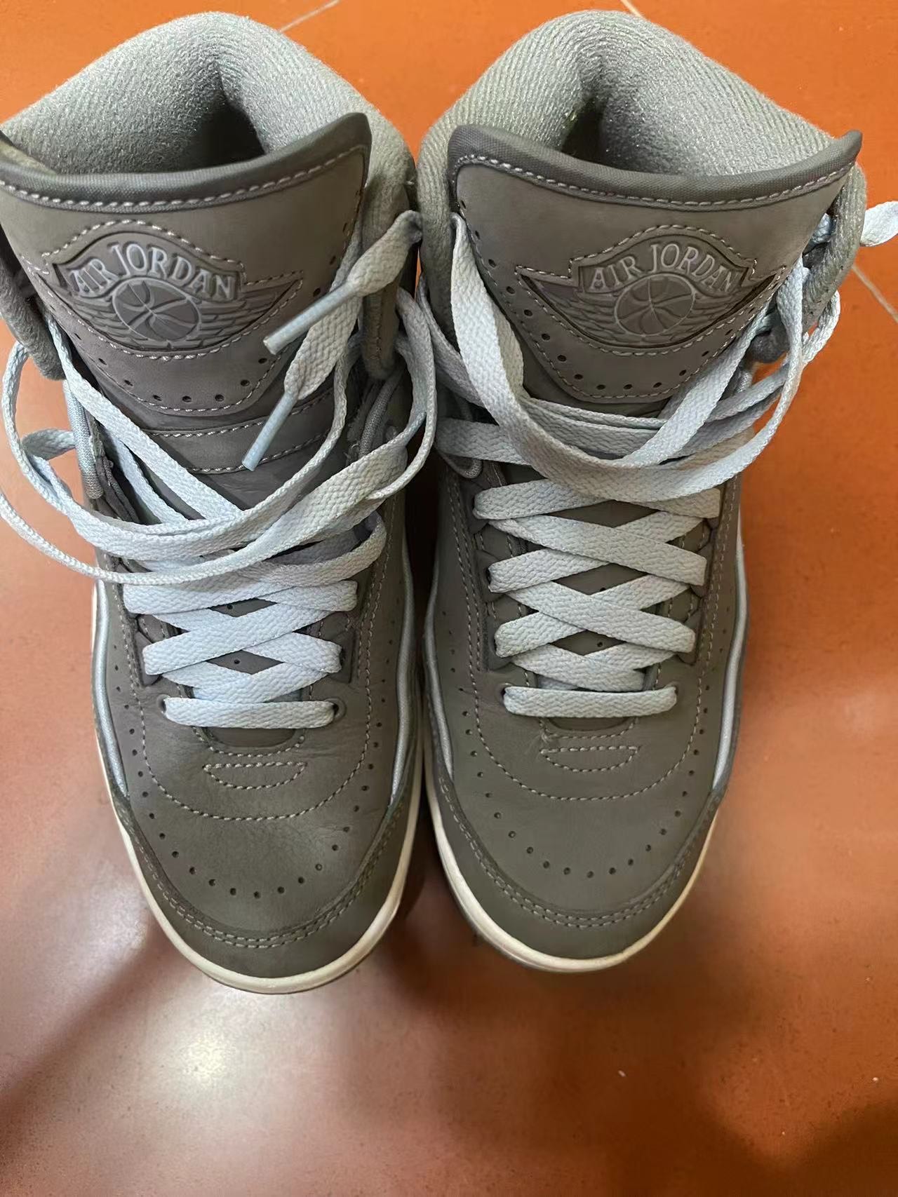 custom review-Jordan Air Джордан 2 Cool GREY Устойчивый к истиранию MID Топ Винтажные баскетбольные кроссовки Женские Серебряный Серый