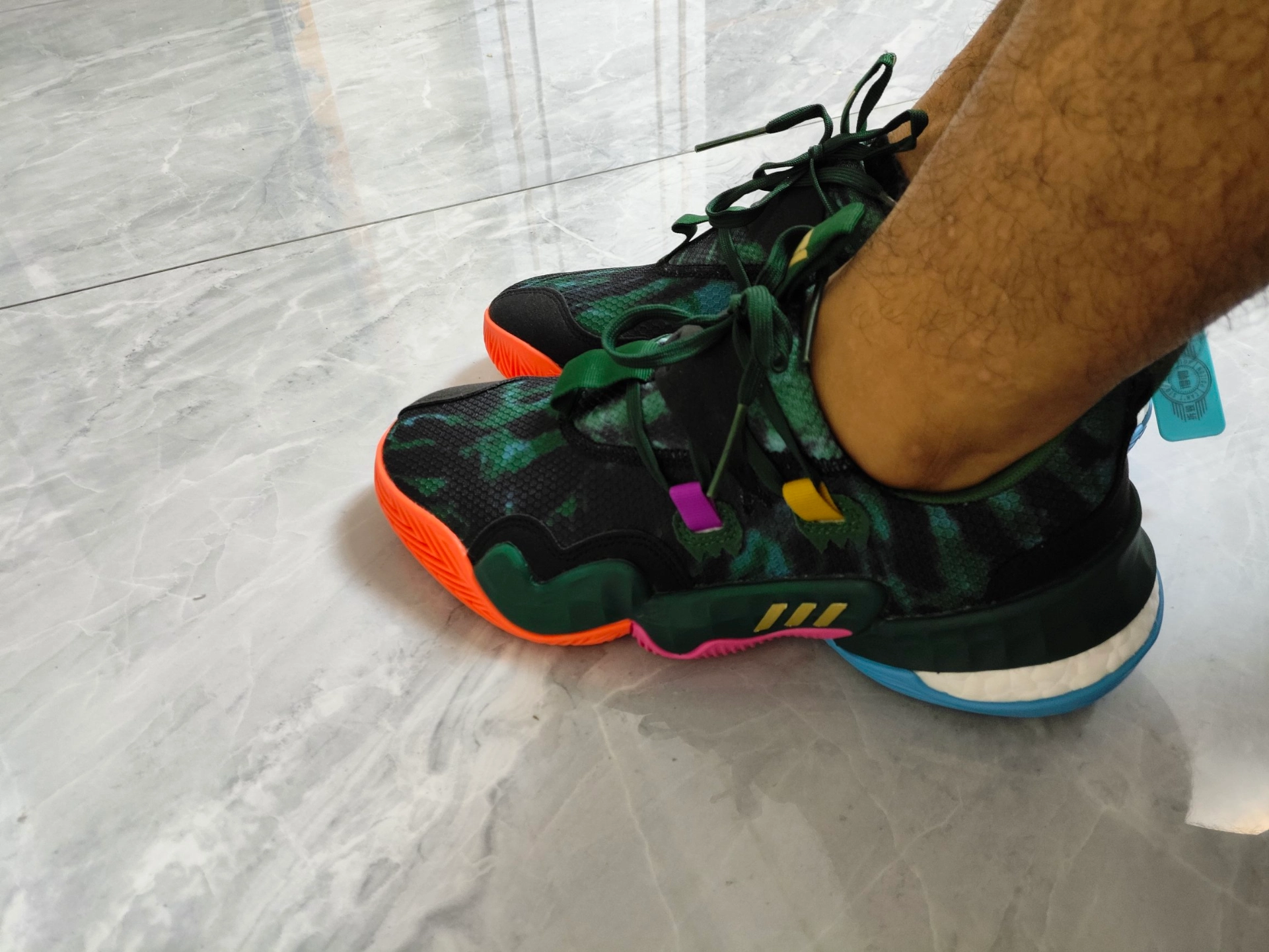 custom review-Adidas Trae Young 1,0 Slip-Resistant Low Top Баскетбольные кроссовки Унисекс Зеленый