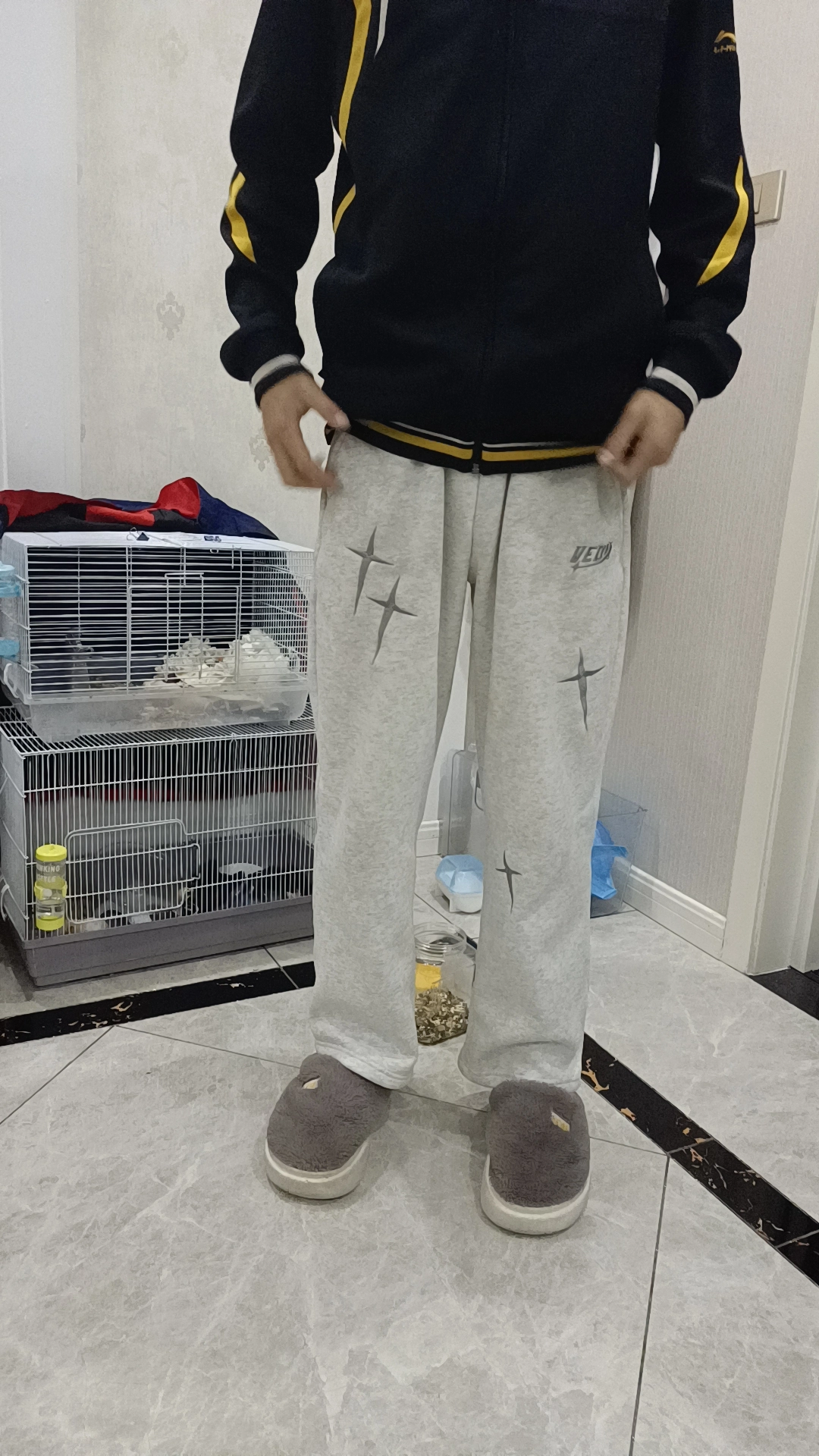 custom review-VEIDOORN Вязаные тренировочные штаны унисекс