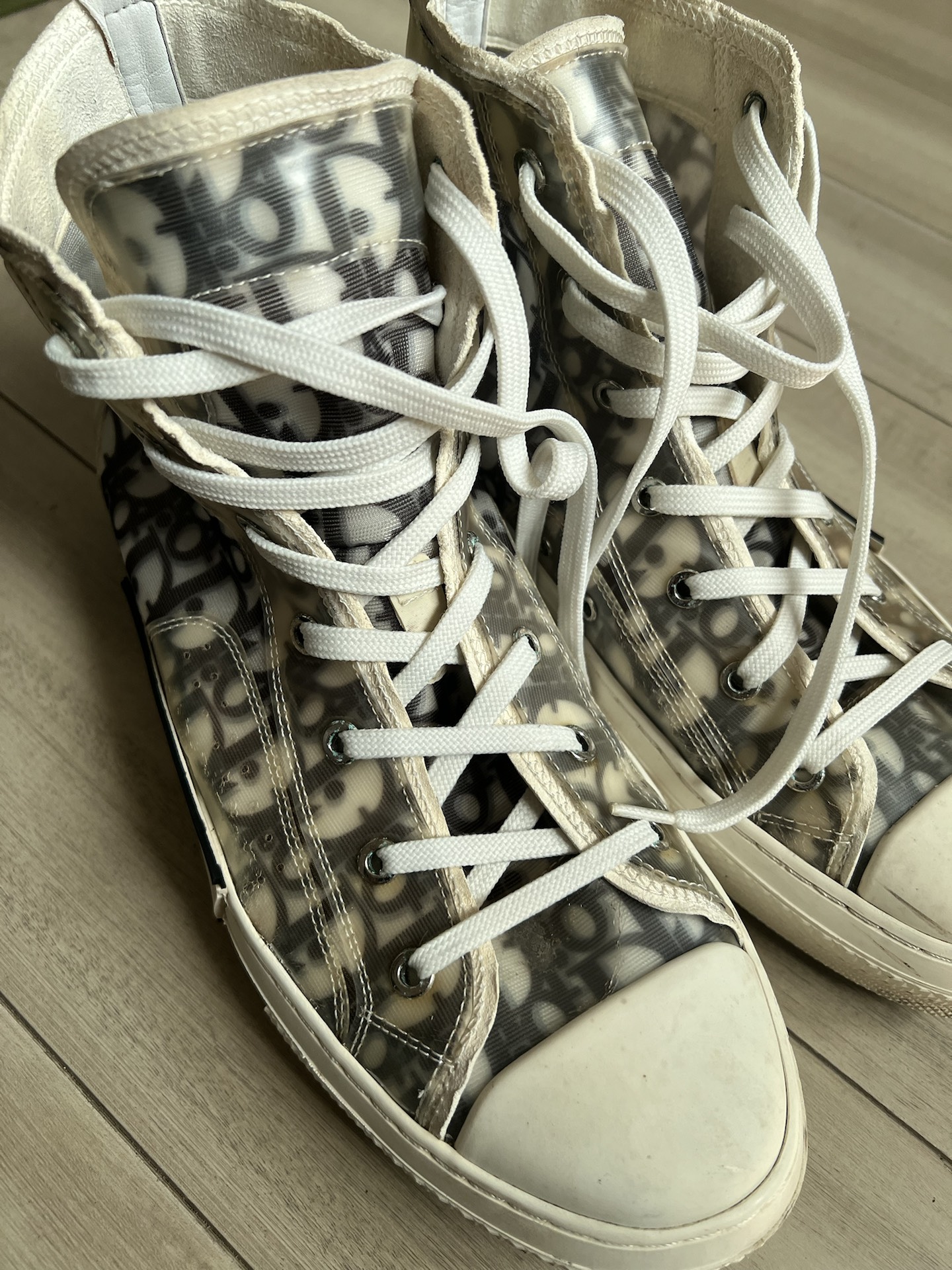 迪奥b23高帮帆布鞋