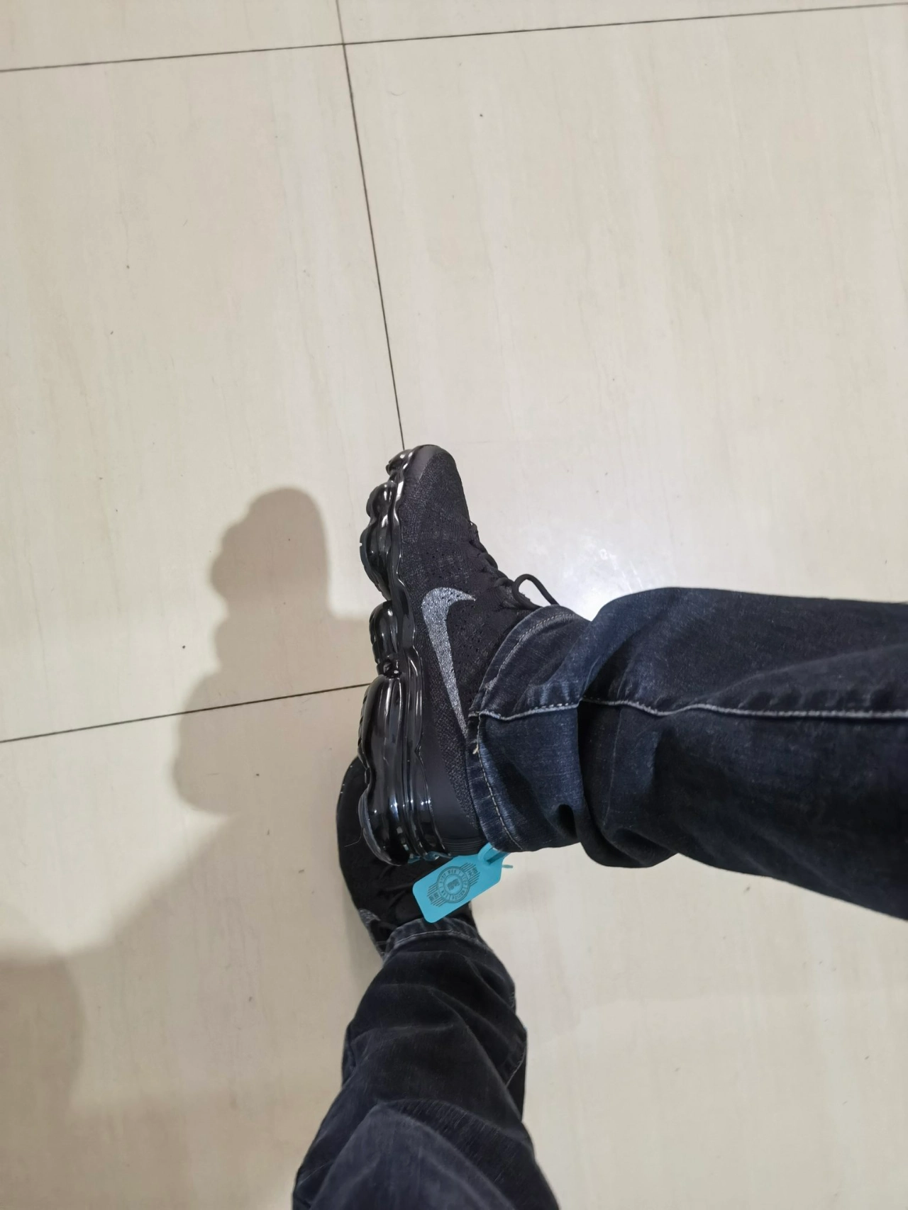 custom review-Nike VaporMax 2023 Дышащий Теплоизоляционный Низкий Топ Повседневный Городской Коммутирование Беговые кроссовки Мужской Черный