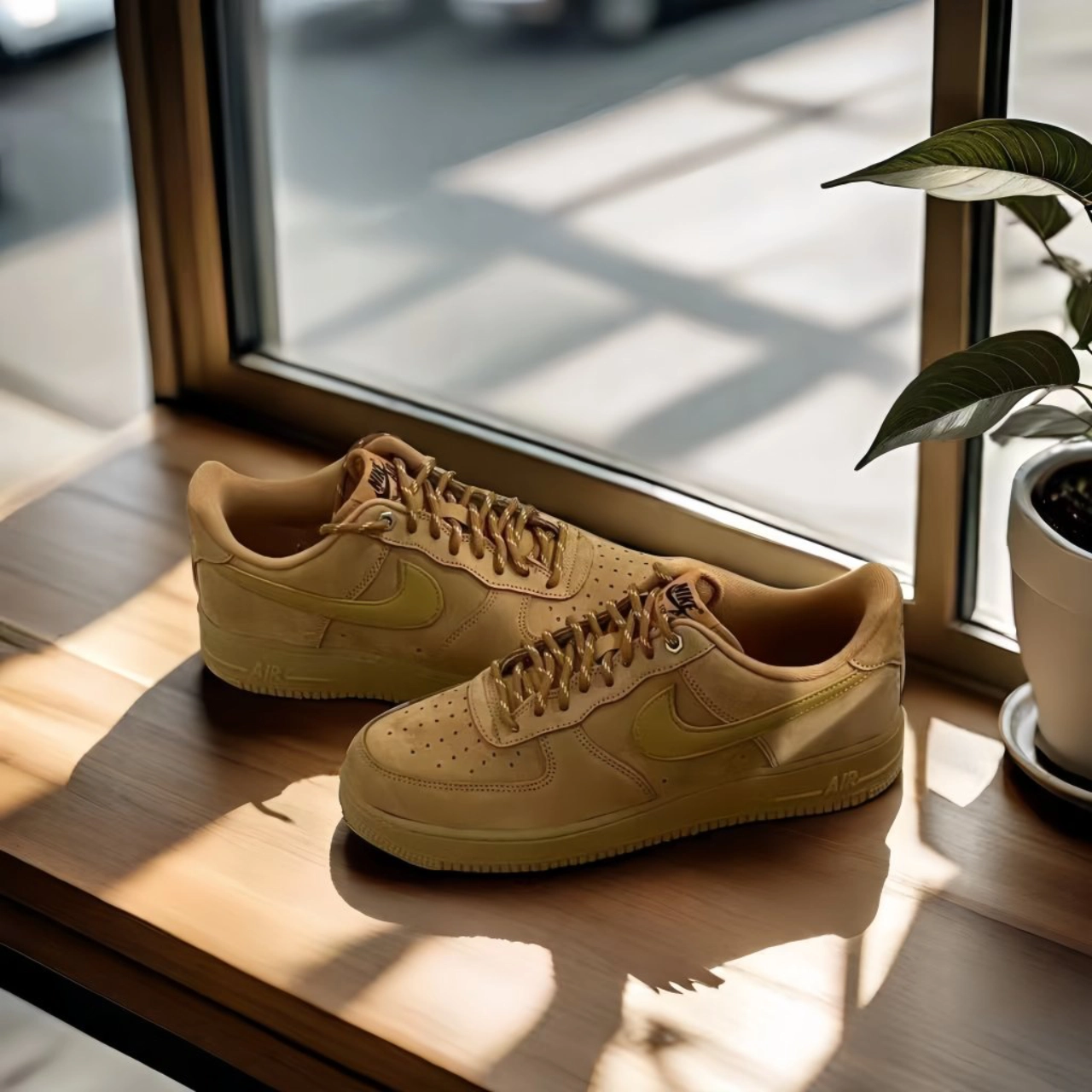 97 鞋柜必备!小麦色空军一号,无愧冬日穿搭鞋王 99