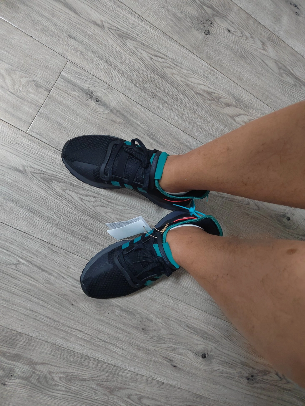 custom review-Adidas Originals U_Path Run Slip-resistant Abrasion-resistant Low Top Casual Men's Black Green Adidas Originals U_Path Run Противоскользящий Устойчивый к истиранию Низкий Топ Повседневный Мужской Черный Зеленый