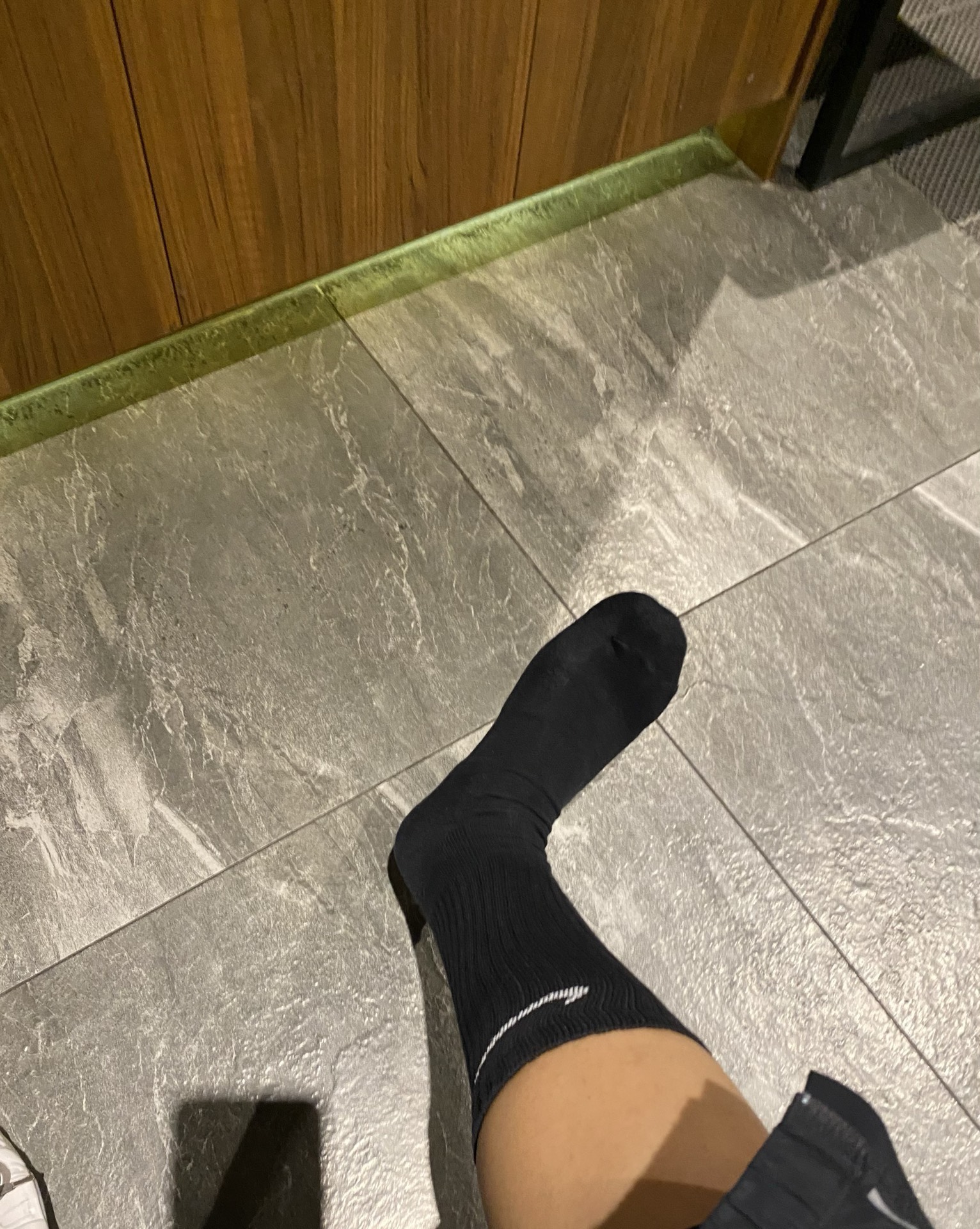 nike长筒黑袜运动袜