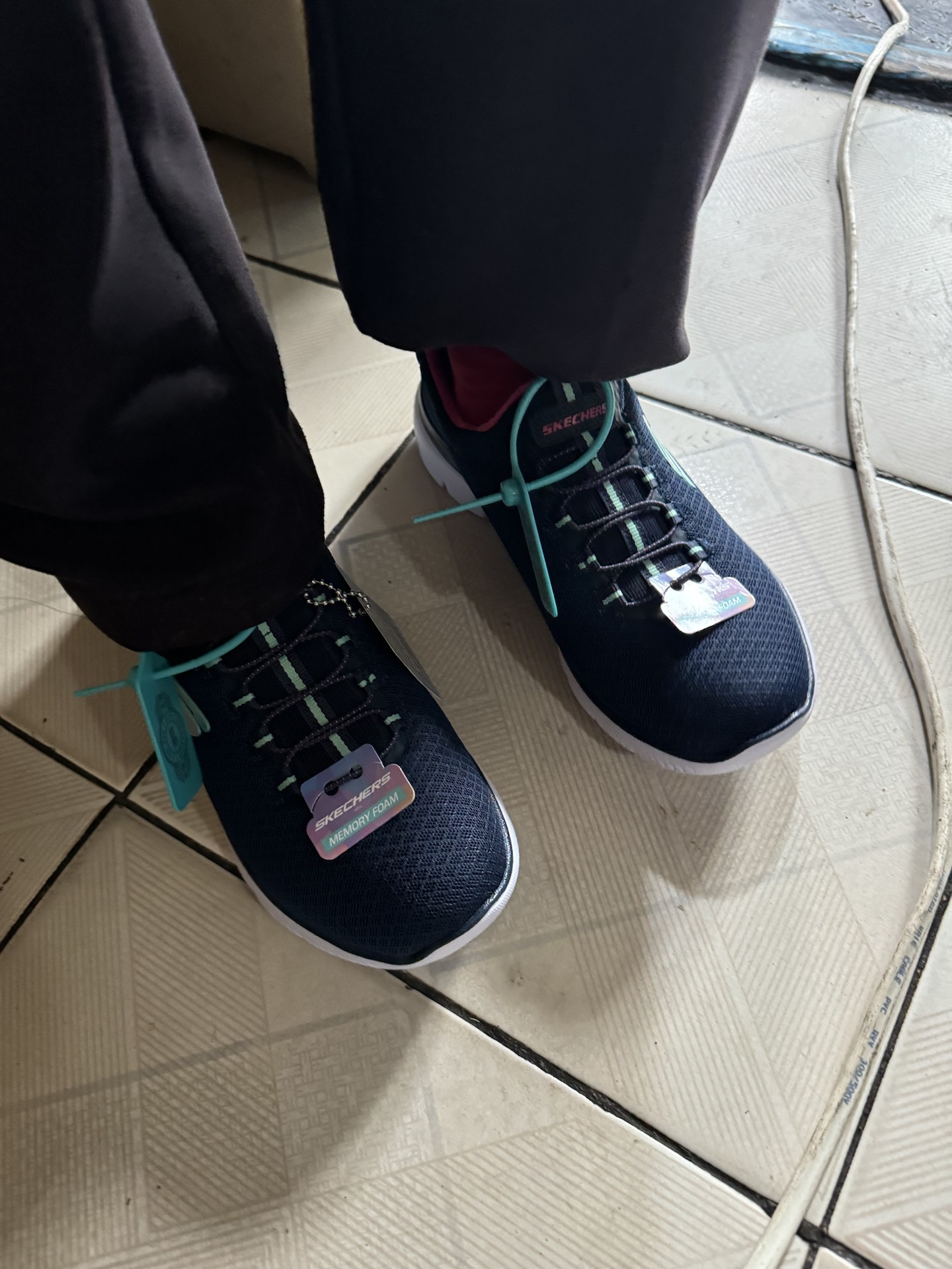 custom review-Skechers Summits Louvin Амортизация Низкий Топ Повседневная Обувь Женская Морской Синий