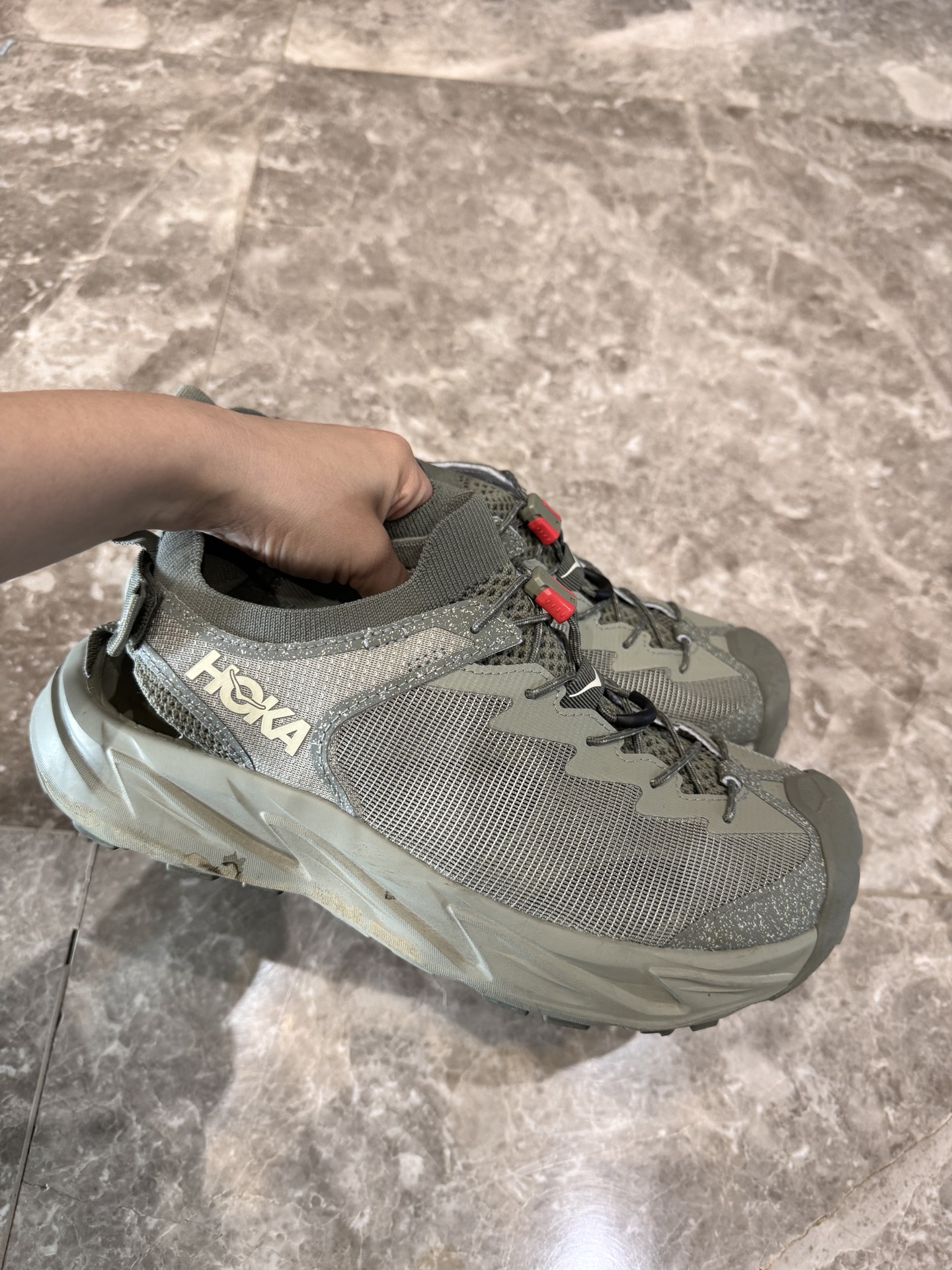 custom review-HOKA ONE ONE HOPARA 2 Hopara Противоскользящие сцепляющие пляжные сандалии Мужские Серые