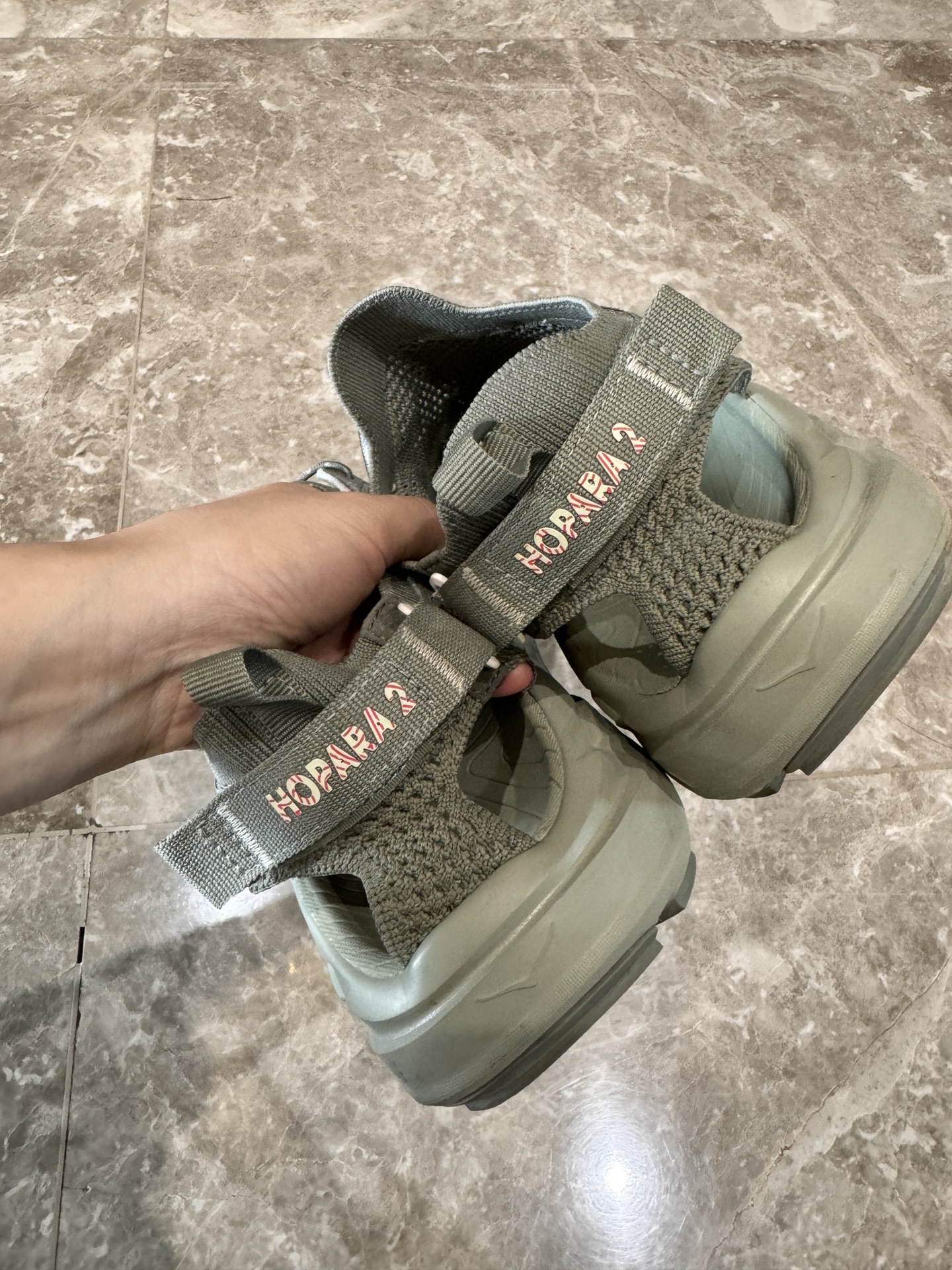 custom review-HOKA ONE ONE HOPARA 2 Hopara Противоскользящие сцепляющие пляжные сандалии Мужские Серые