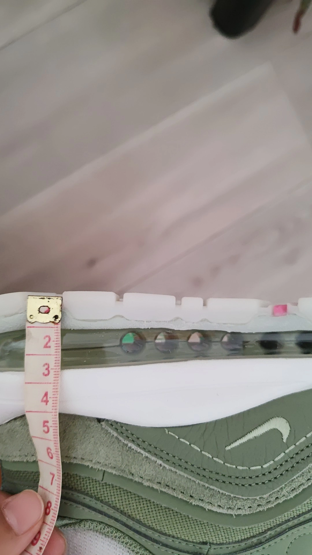 custom review-Nike Air Max 97 Futura Устойчивая к истиранию Низкая Повседневная обувь Женская Зеленая