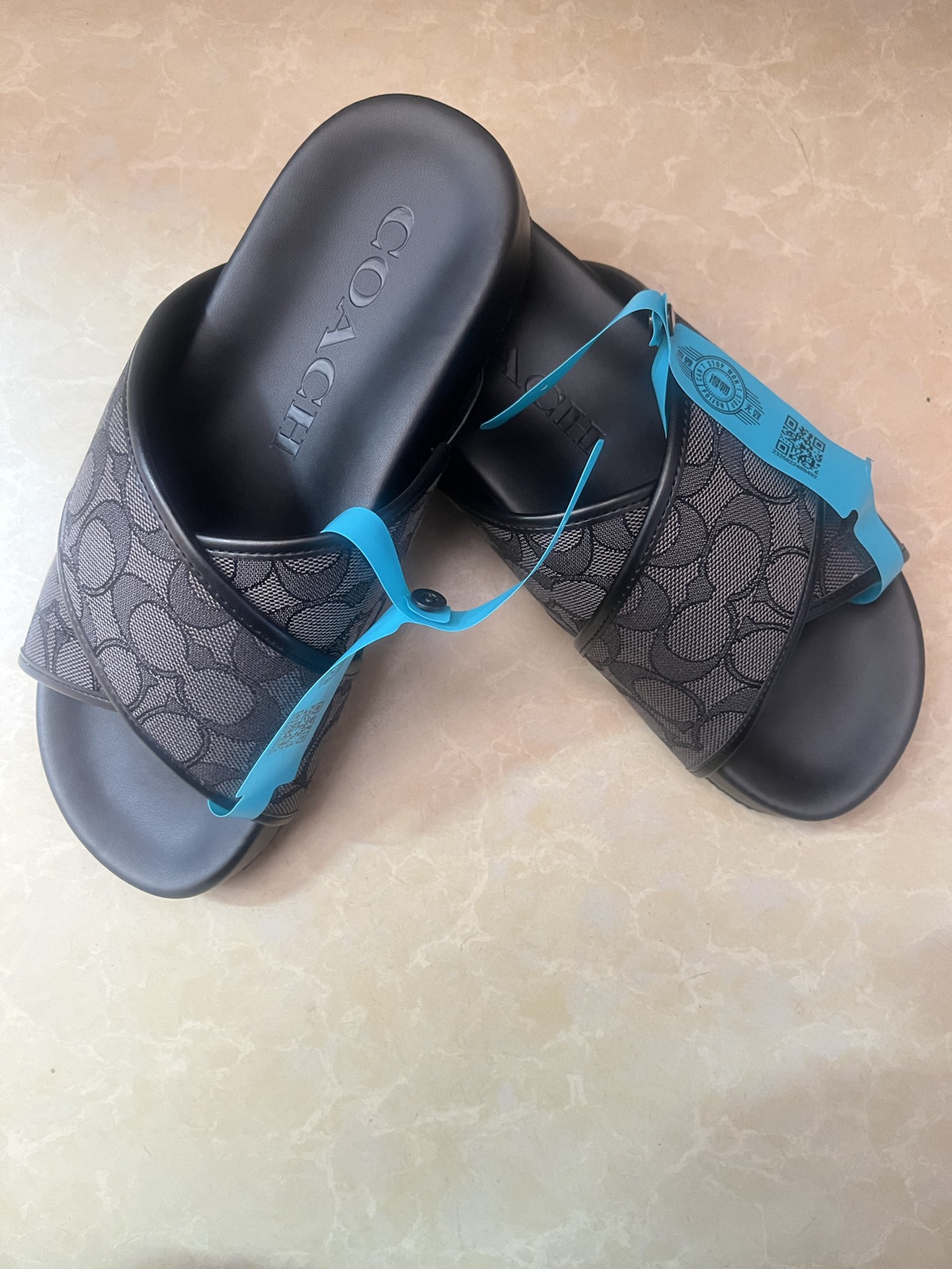 custom review-COACH Слипоны Мужские Серый Черный