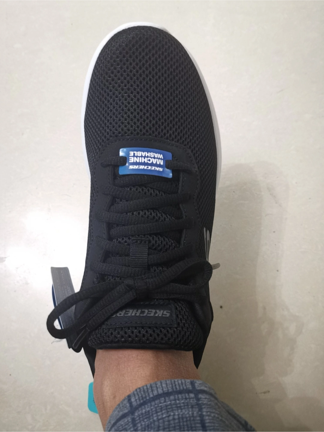 custom review-Skechers Dynamight 2,0 Low Топ Беговые кроссовки Мужской Черный белый