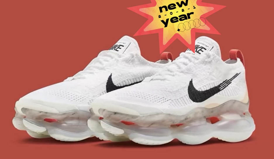 耐克男女同款情侣鞋air max scorpion 白色缓震大气垫跑步鞋,高大上