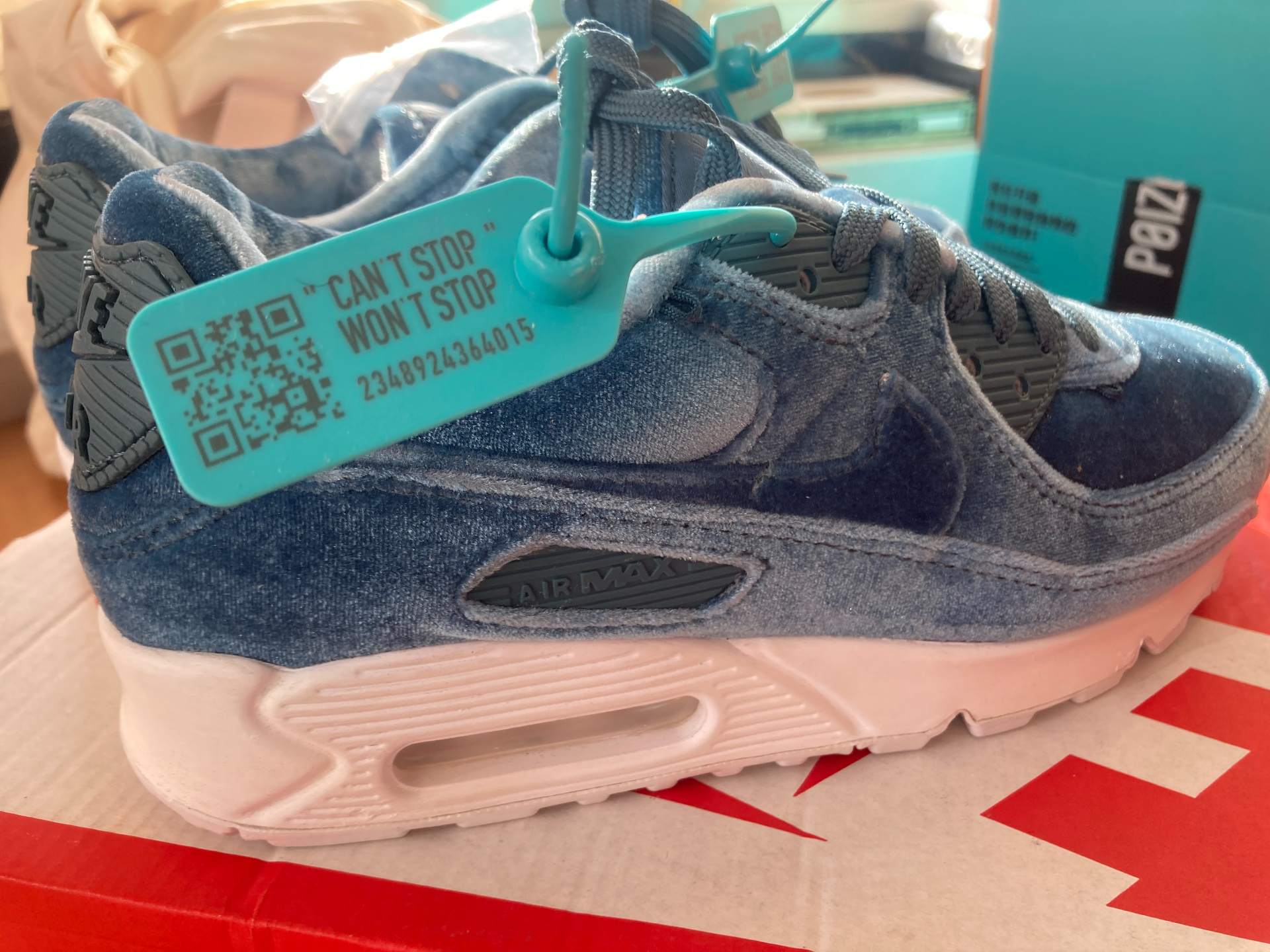 custom review-Nike Air Max 90 Low Топ Повседневные Беговые Кроссовки Женские Озерный Зеленый