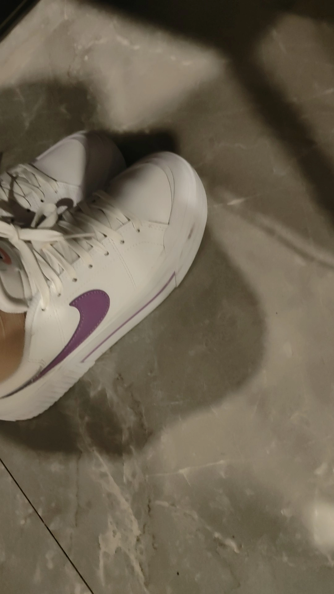 custom review-Nike Court Legacy Low Топ Кроссовки для скейтбординга Женские Белые Фиолетовые