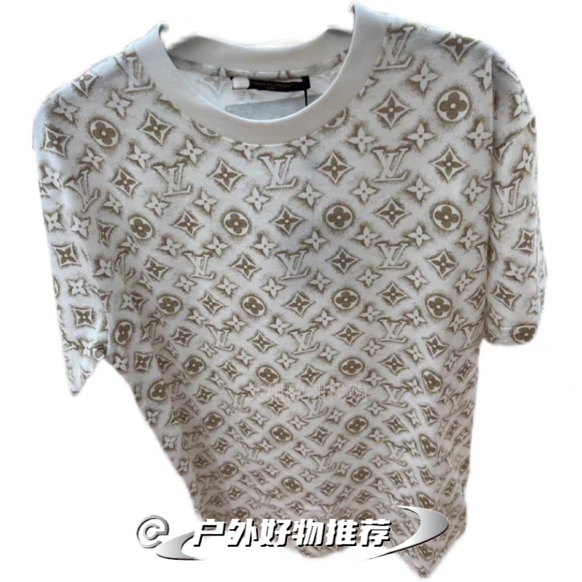 lv 路易威登 男士满印经典logo 短袖t恤