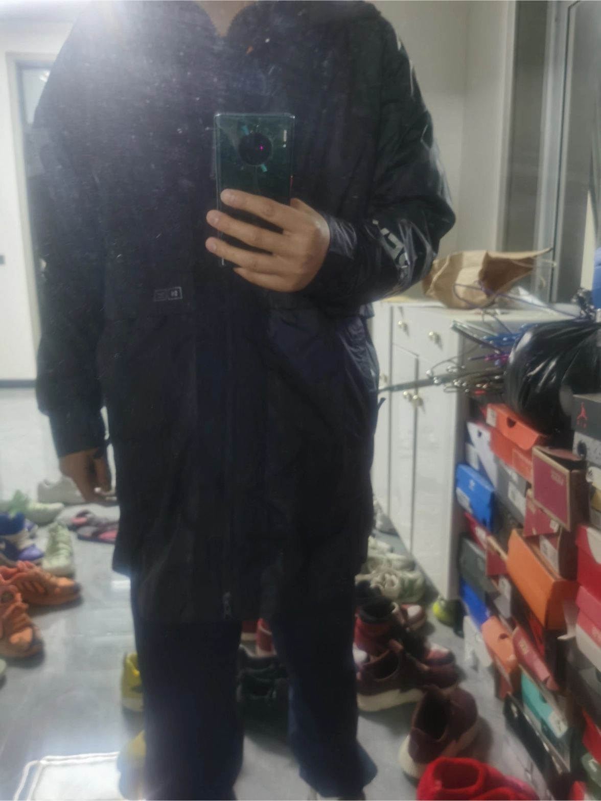 custom review-Adidas MYSHELTER Пальто Мужское Черное