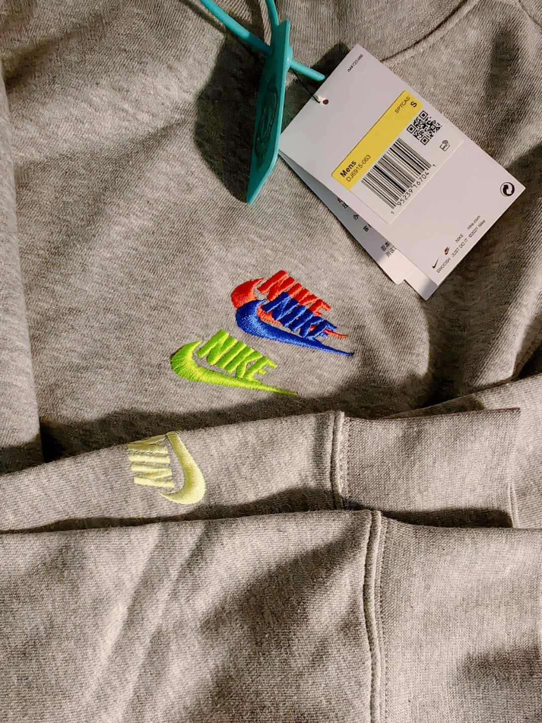 custom review-Nike Толстовка Весенний Мужской Серый