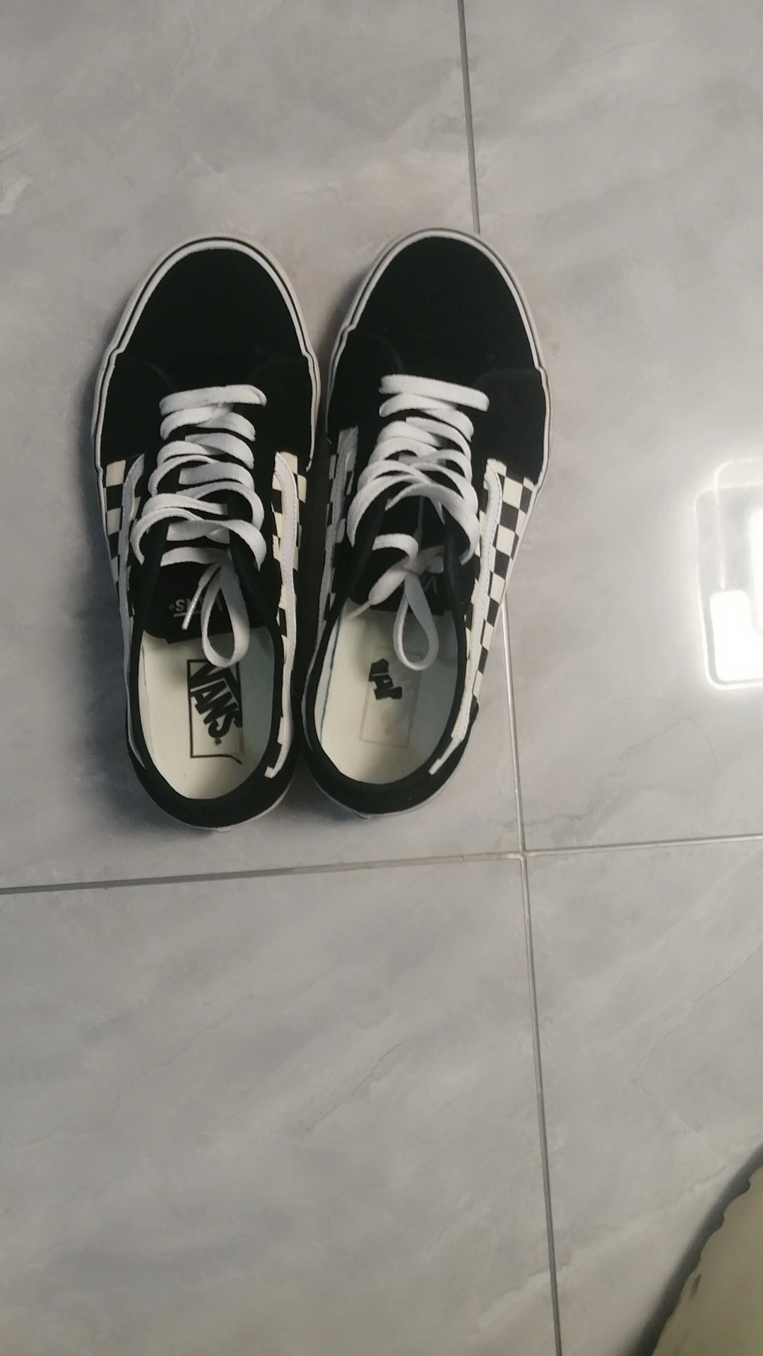 custom review-Vans Old Skool Амортизация Низкие Кроссовки для Скейтбординга Унисекс Серый Белый