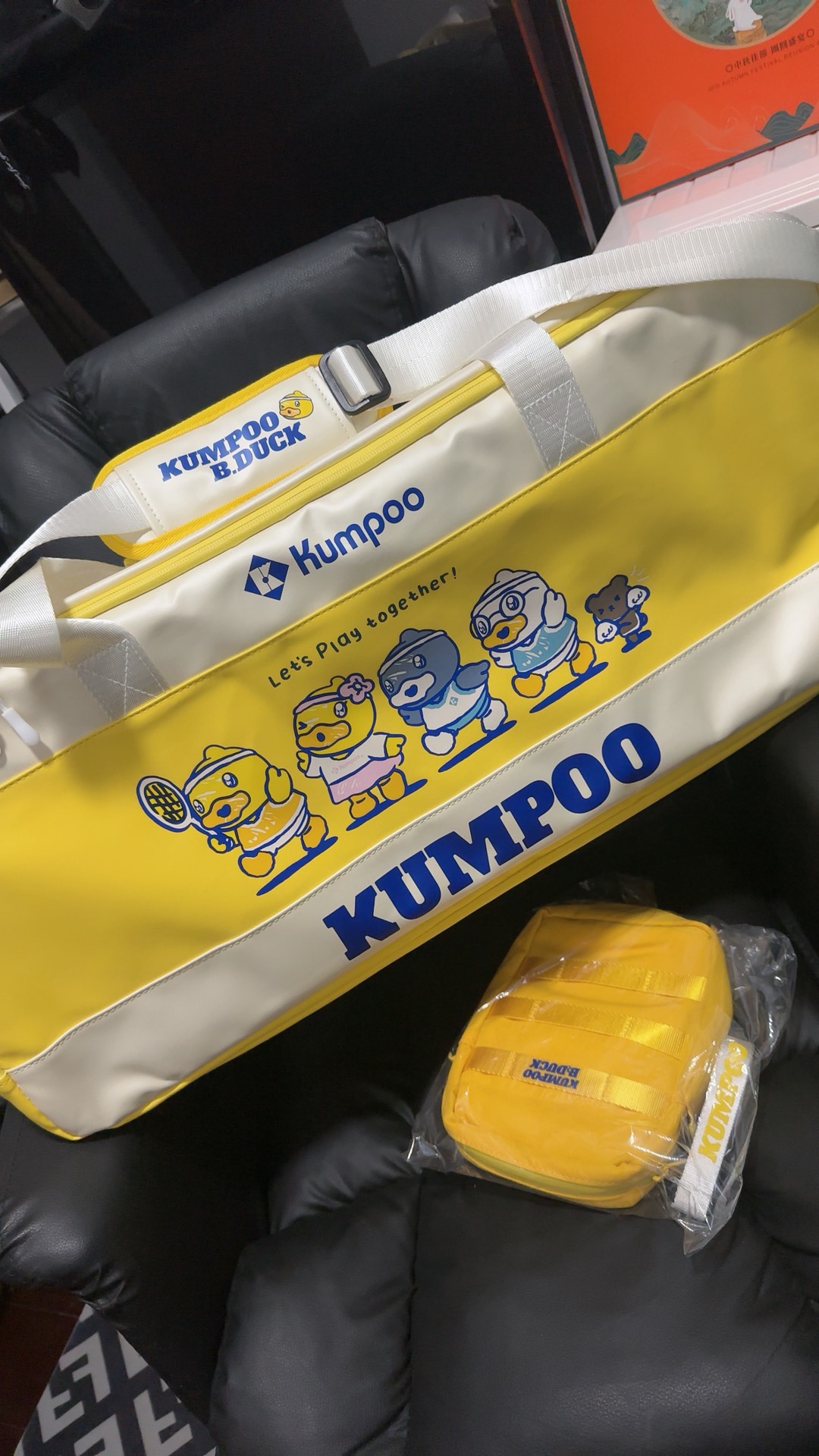 冲鸭!丑萌丑萌的包包kumpoo薰风羽毛球包,买它买它