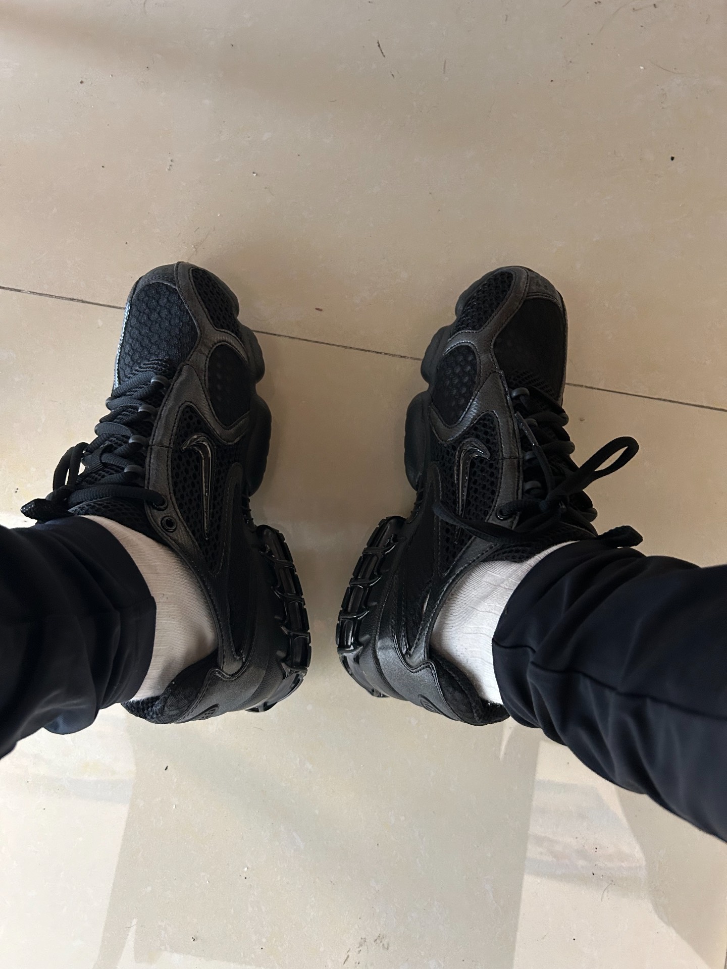 custom review-Nike Air Zoom Spiridon Cage 2 Устойчивый к истиранию Низкий Топ Casual Мужской Черный