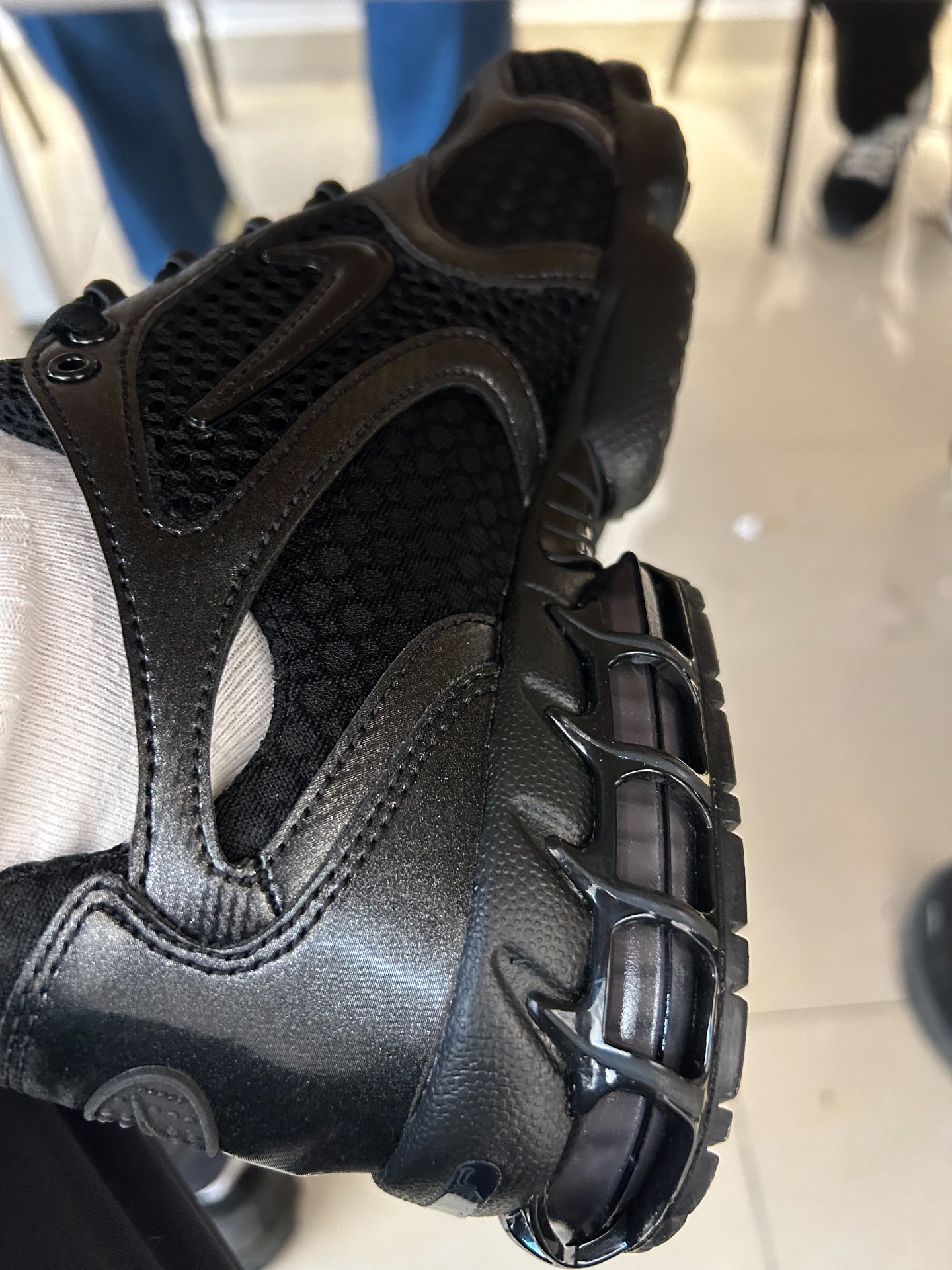 custom review-Nike Air Zoom Spiridon Cage 2 Устойчивый к истиранию Низкий Топ Casual Мужской Черный