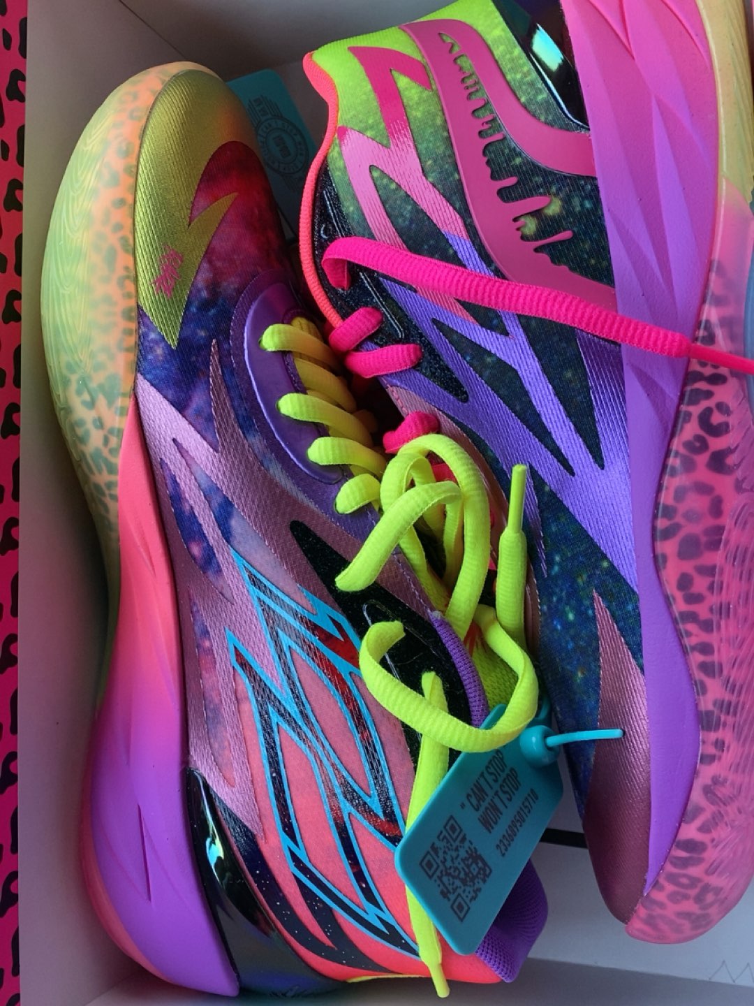 custom review-LaMelo Ball X PUMA MB.02 LaMelo Ball MB.02 Be You Устойчивый к истиранию MID Баскетбольные кроссовки Унисекс Розовый Фиолетовый