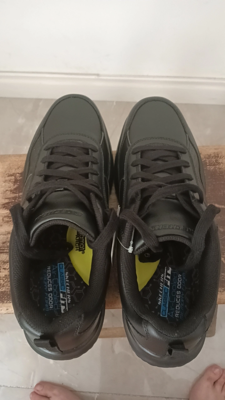 custom review-Skechers Delson 1,0 Повседневная обувь Мужская Чисто черная