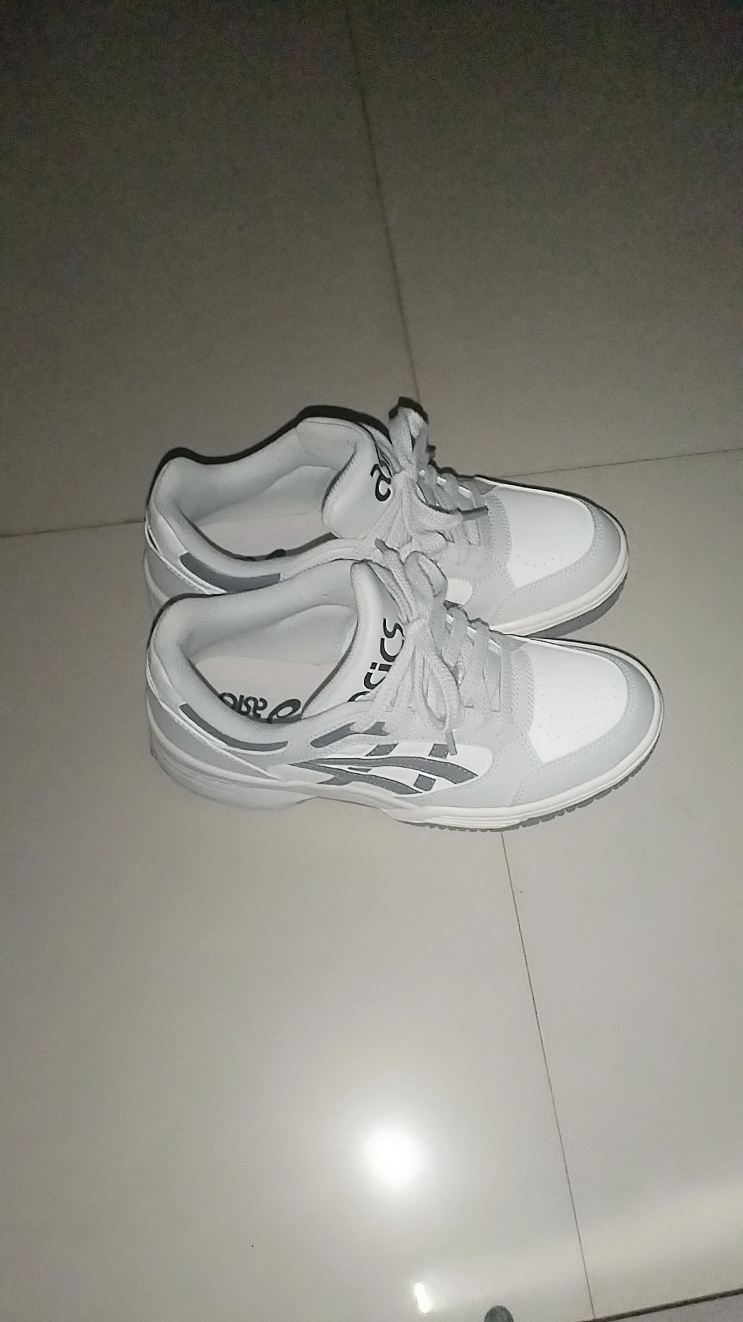 custom review-Asics Гель Spotlyte Low Топ Винтажные Баскетбольные Кроссовки Унисекс Белый Серый