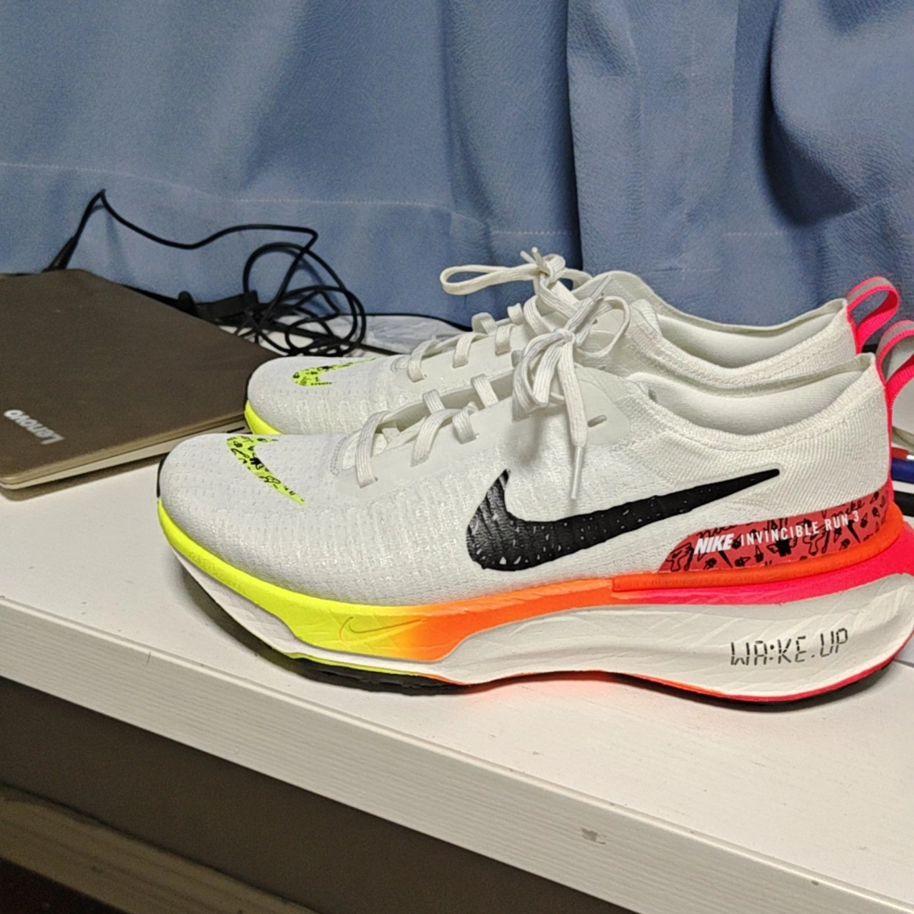 custom review-Nike Invincible 3 Амортизация Устойчивый к истиранию Дышащий Низкий Топ Повседневные Тренировочные Беговые кроссовки Мужские Белый Красный