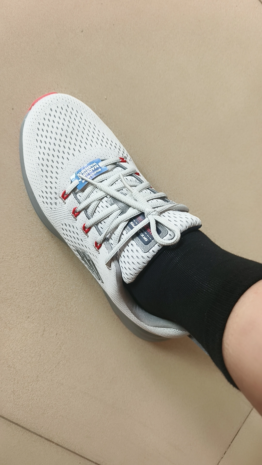 custom review-Skechers Vapor Foam Cloud Trail Ткань Низкий Верх Повседневная Обувь Мужская Серый Оранжевый