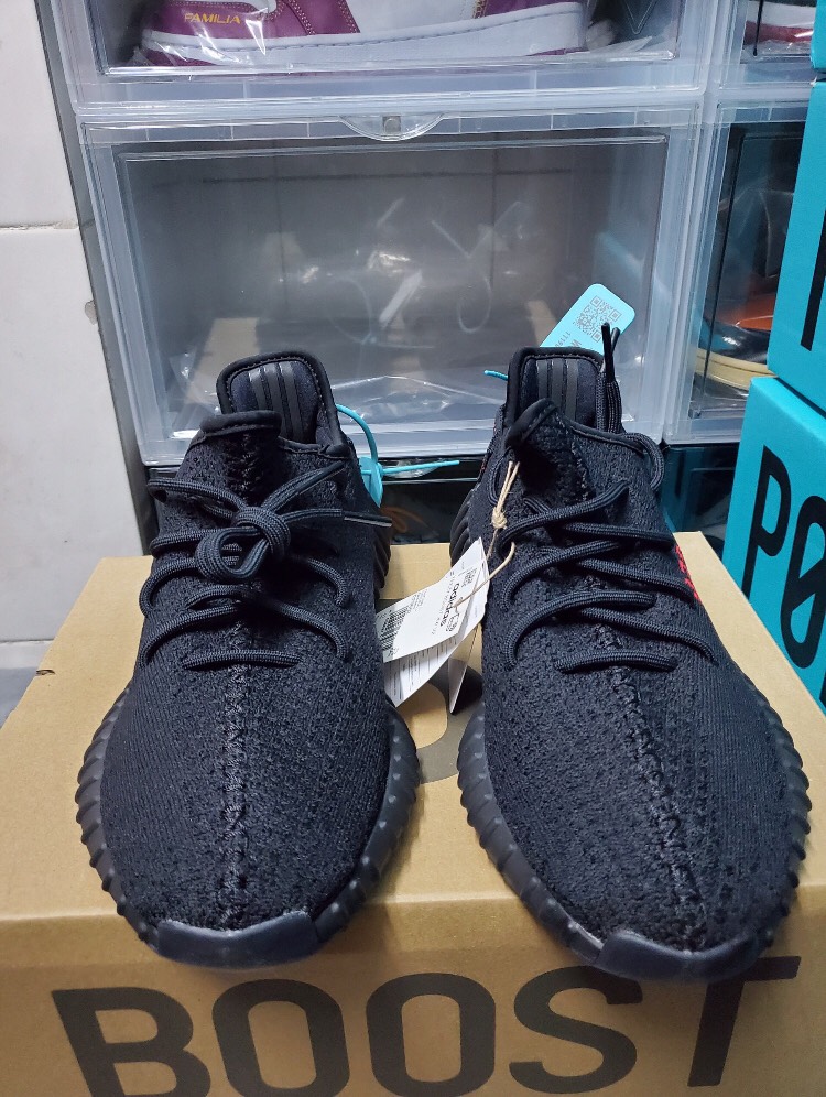 custom review-Adidas Originals Yeezy Boost 350 V2 Темно-красный Низкий топ Повседневная обувь Унисекс Черный Красный