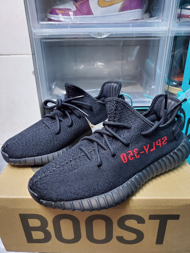 custom review-Adidas Originals Yeezy Boost 350 V2 Темно-красный Низкий топ Повседневная обувь Унисекс Черный Красный