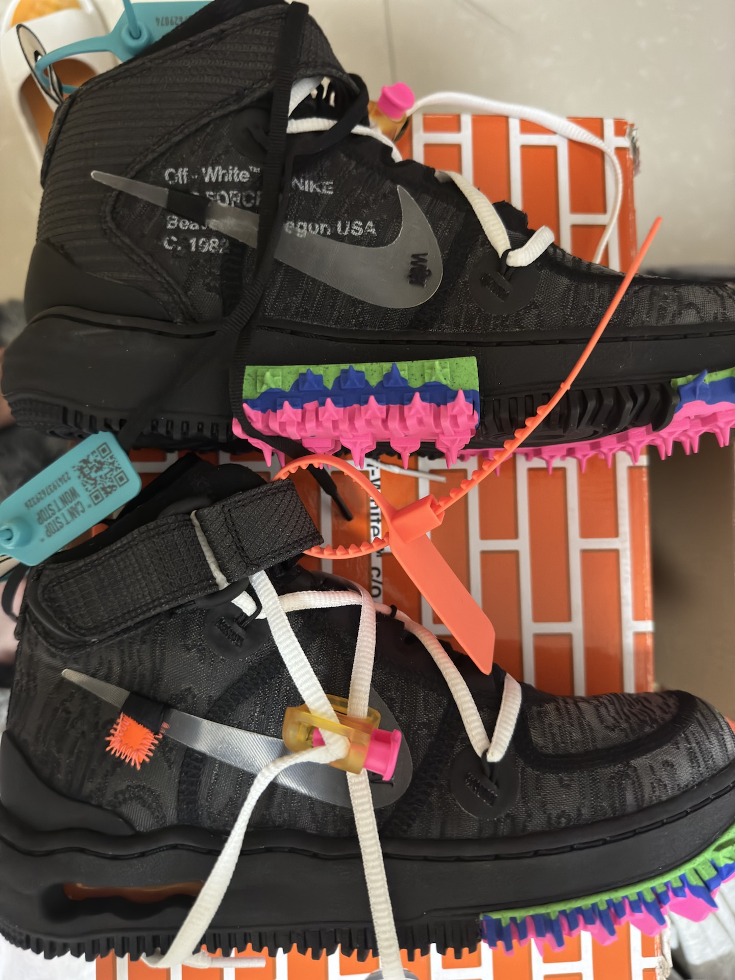 custom review-Nike X Off White Air Force 1 Mid 'Black'