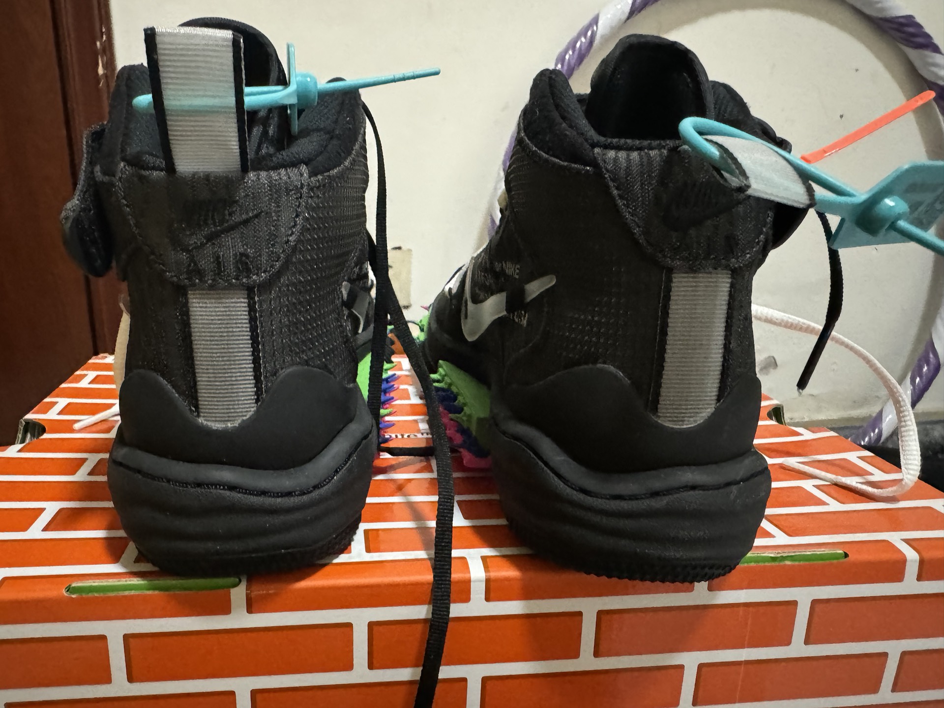 custom review-Nike X Off White Air Force 1 Mid 'Black'