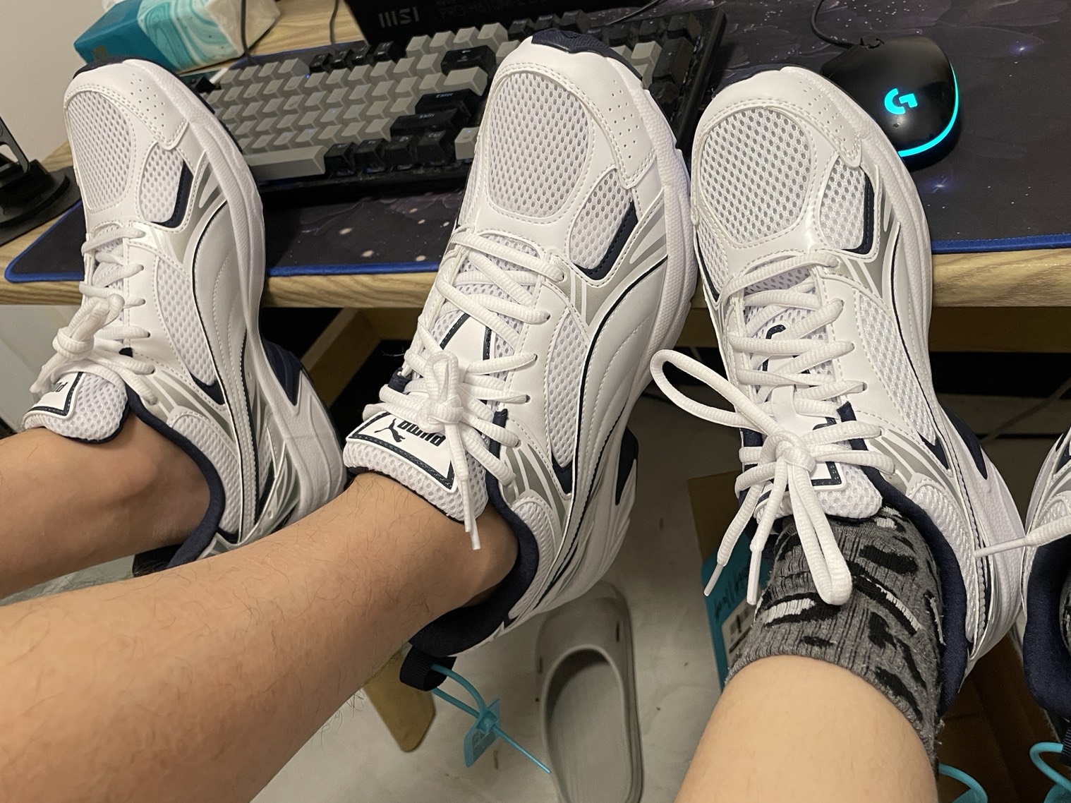 custom review-PUMA Milenio Устойчивый к истиранию Низкий Топ Повседневная Городская Обувь для Коммуникативных Бегов Унисекс Белый Синий