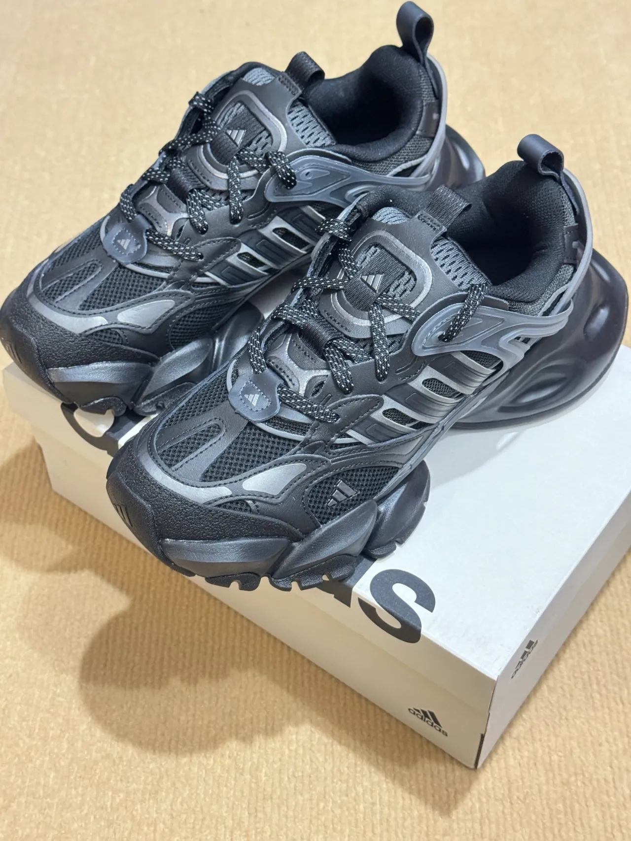 Adidas Xlg Runner Deluxe 'Black Grey' - POIZON Adidas Xlg Runner Deluxe 'Black Grey' - POIZON