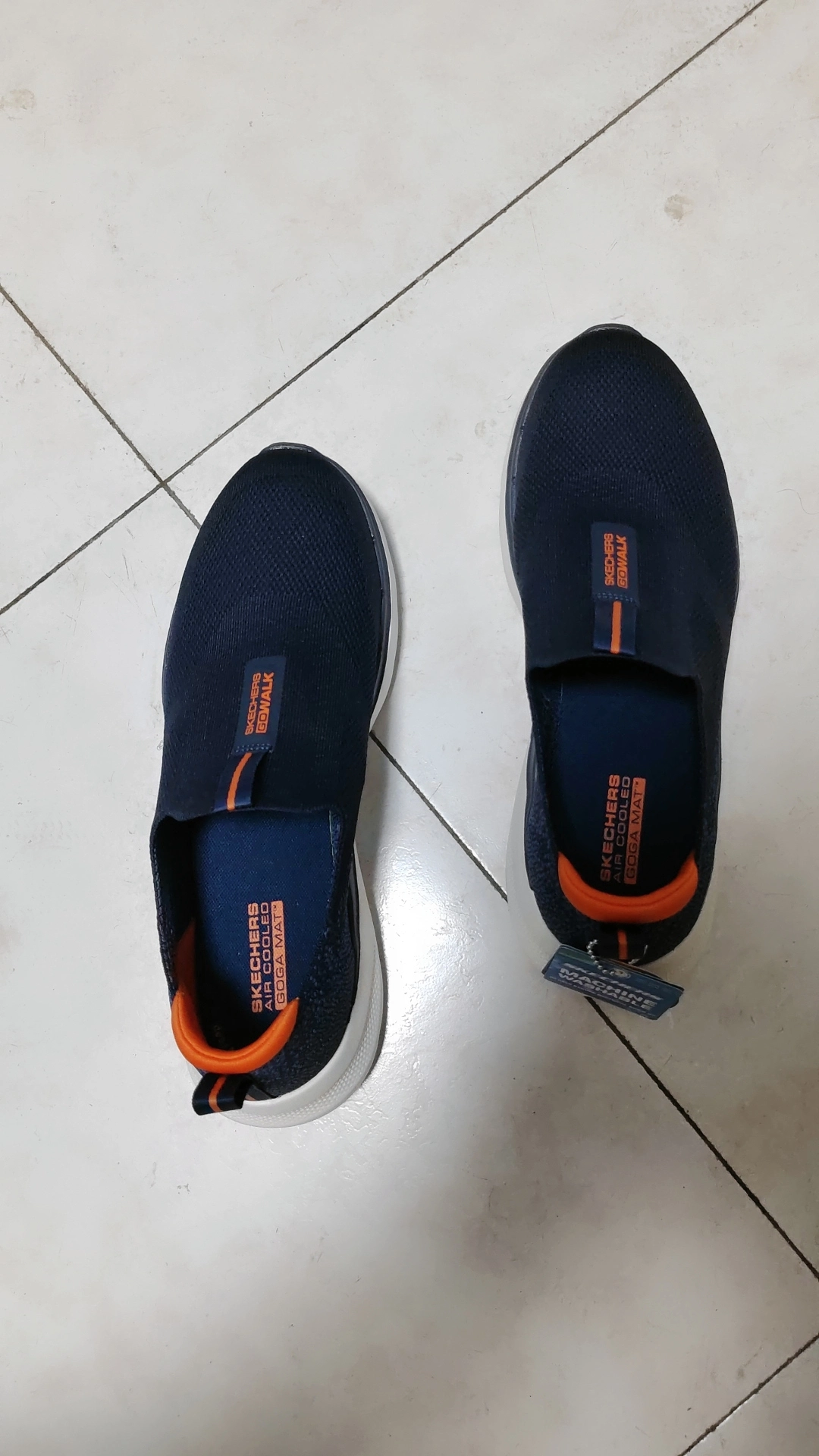 custom review-Skechers Go Walk 6 Устойчивый к истиранию Дышащий Легкий Низкий Топ Повседневная Обувь Мужская Черная