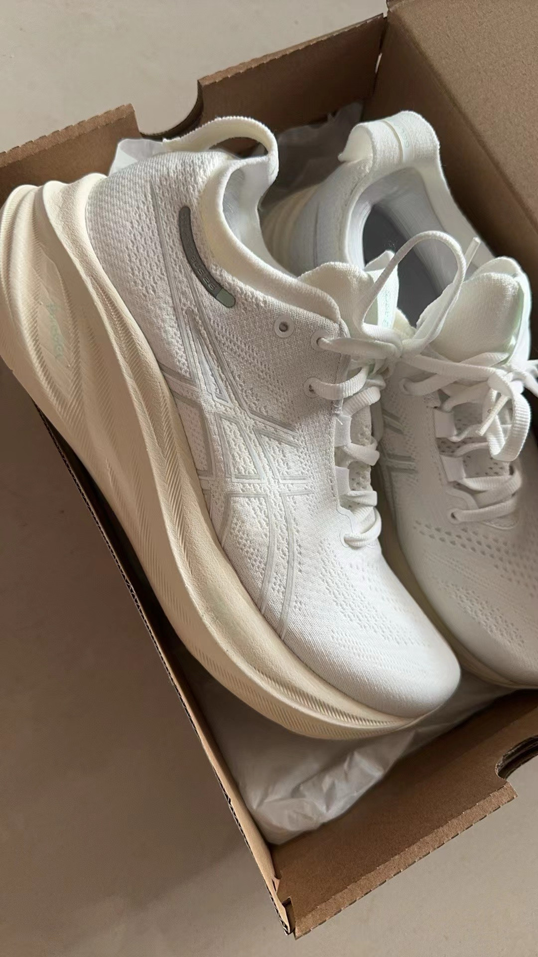 custom review-Asics Gel Nimbus 26 Ткань Покрытие Поддержка MID Бег на длинные дистанции Обувь Женская Белая