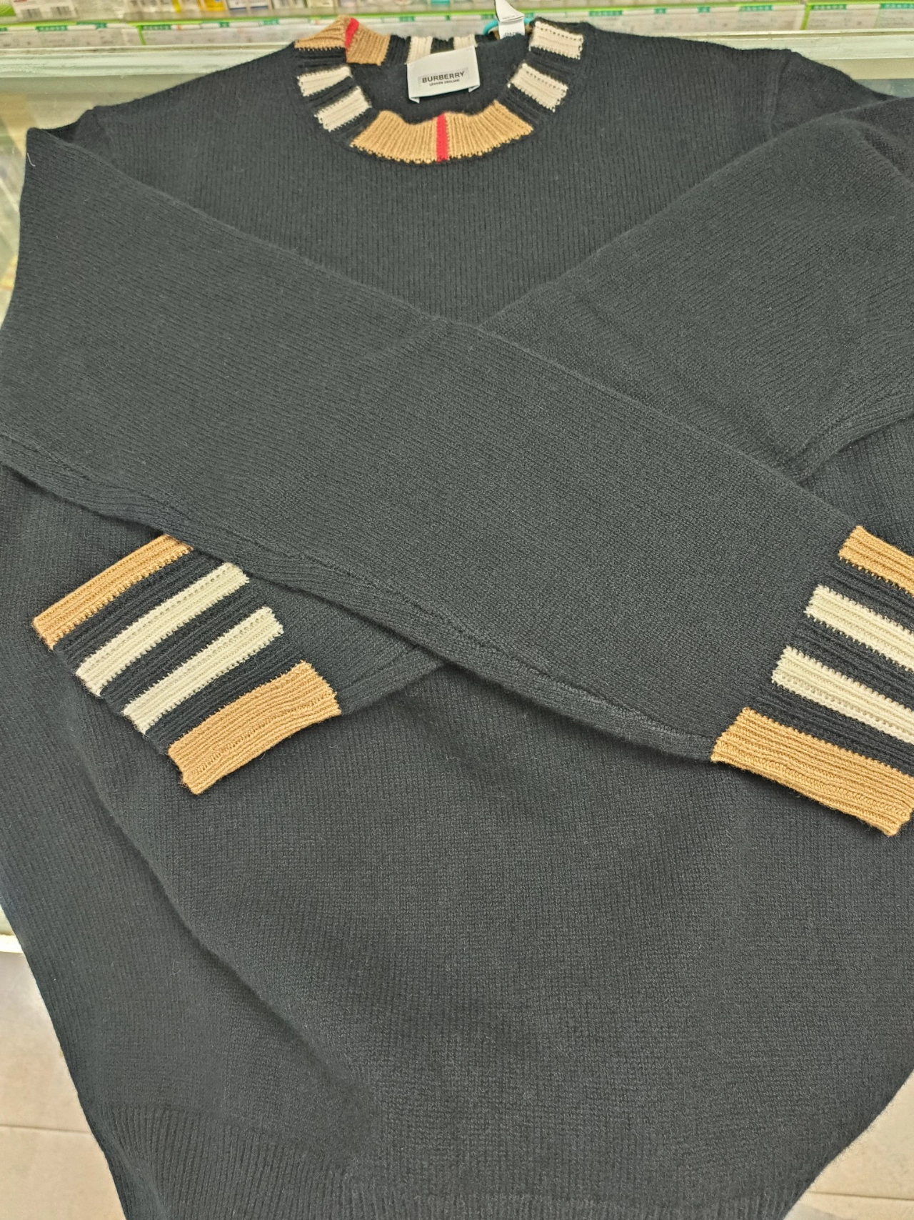 custom review-Burberry Трикотаж Женский Черный