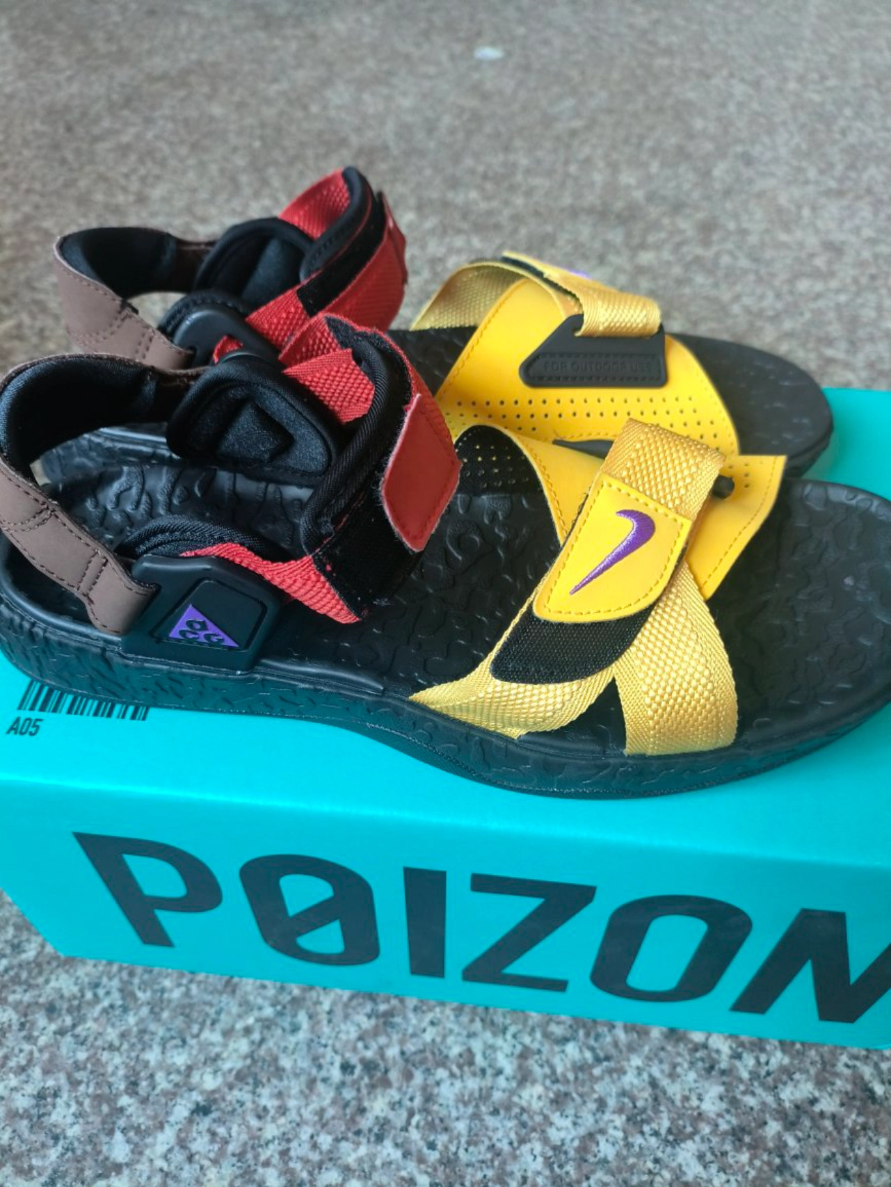 custom review-Nike ACG Deschutz Пляжные сандалии Унисекс Желтый Черный